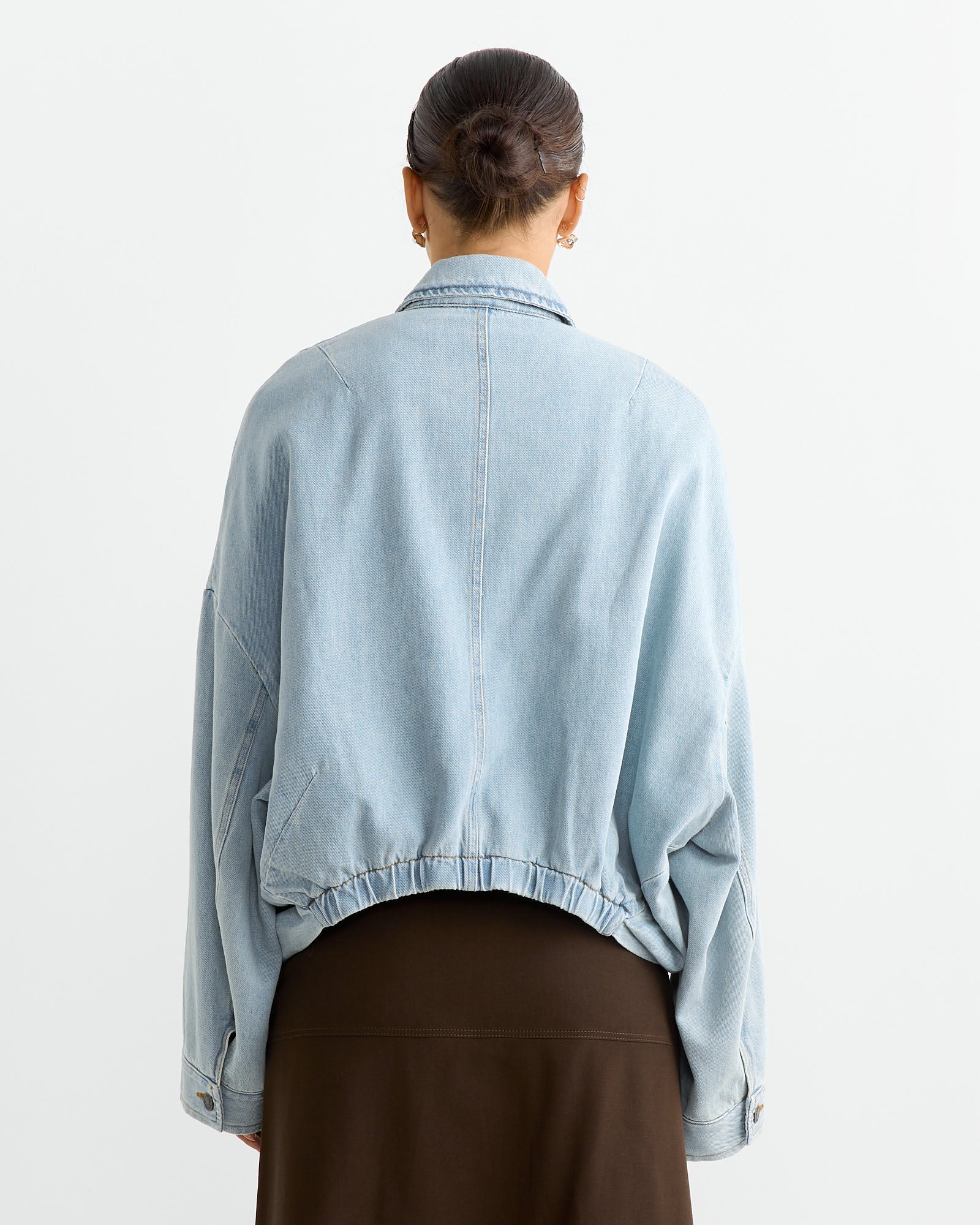 Denim Jacket in Ice Blue - Image 4