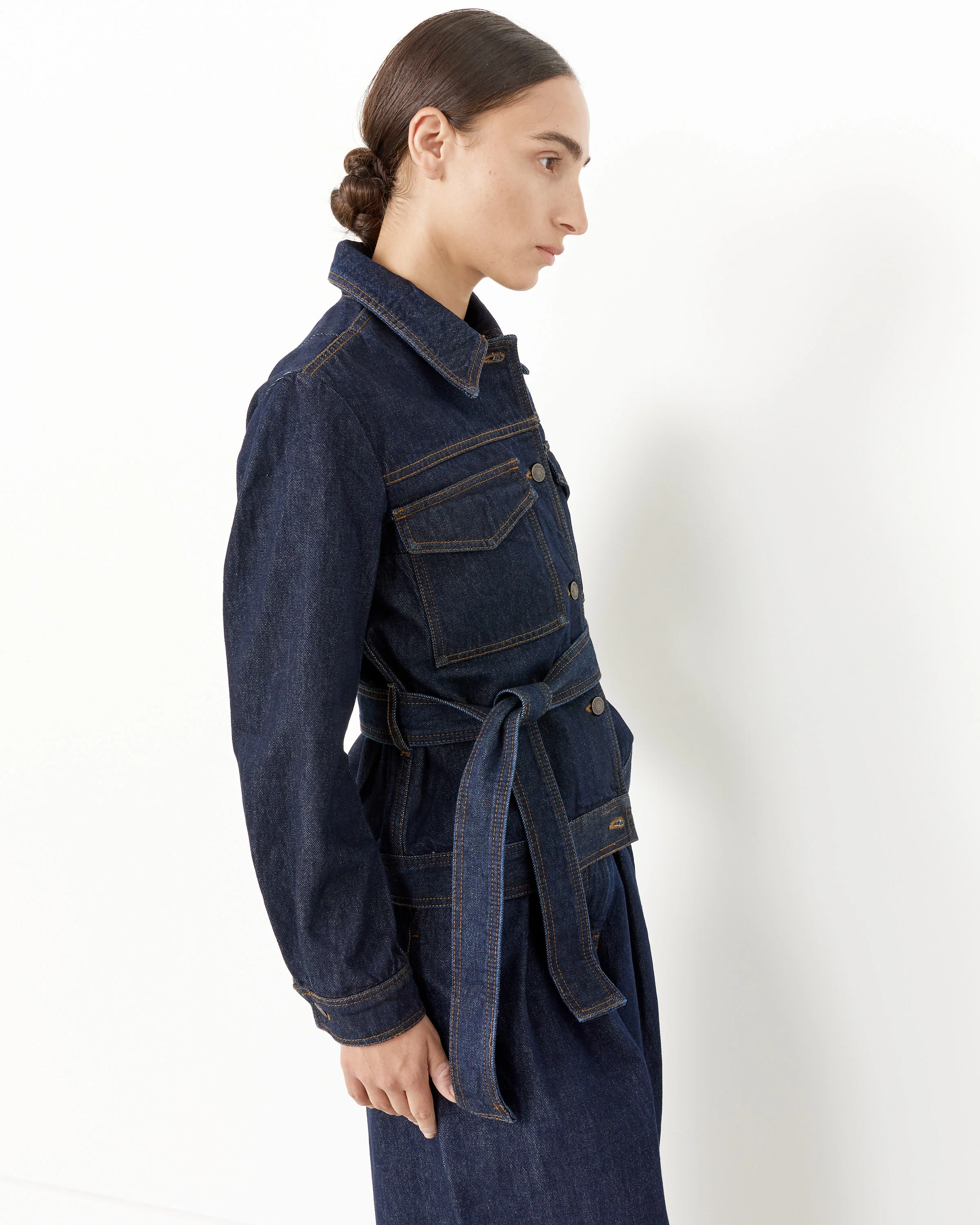 Belted Denim Jacket - Image 2