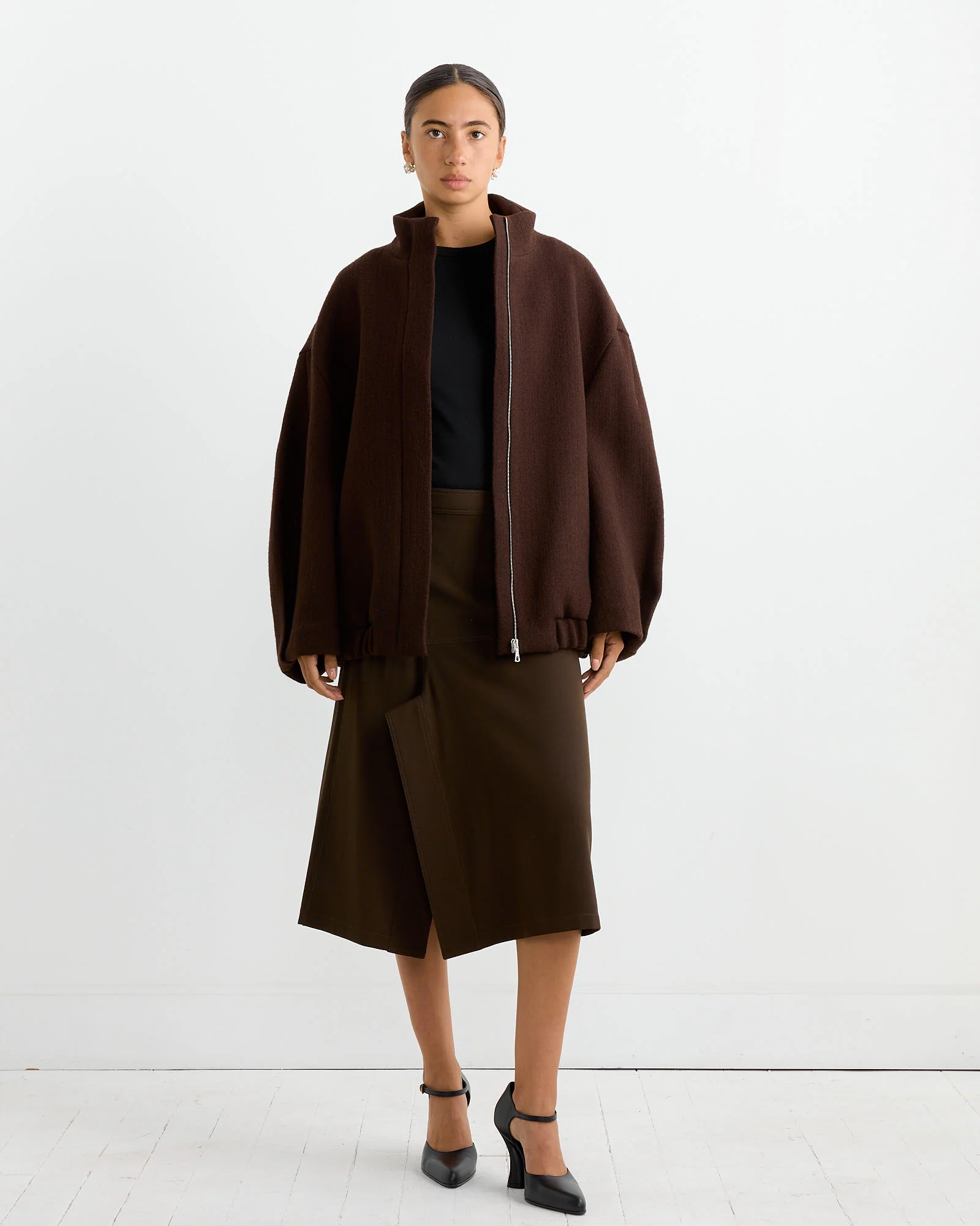 Oversized Jacket in Brown - Image 2