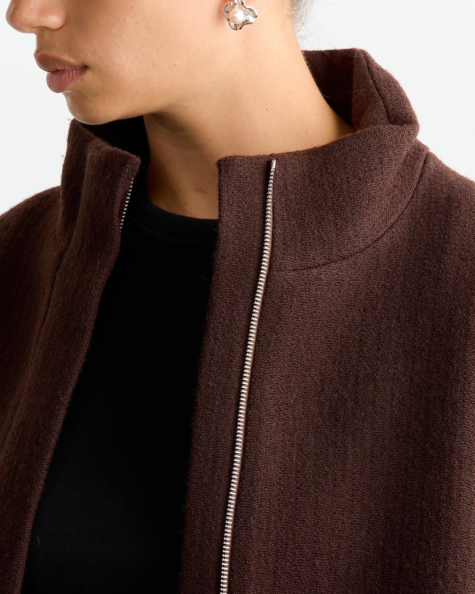 Oversized Jacket in Brown - Image 4