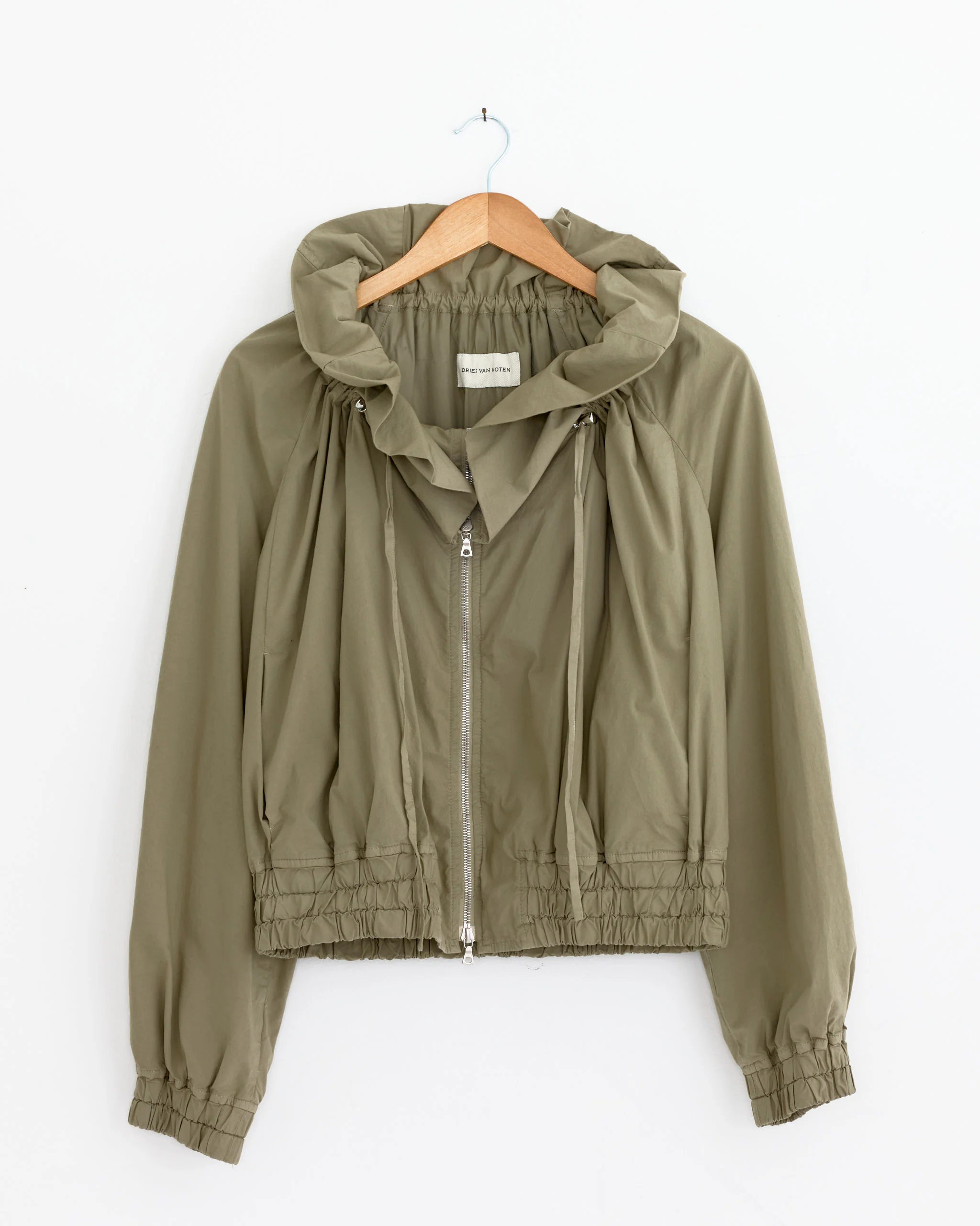 Ruffle Jacket in Cement
