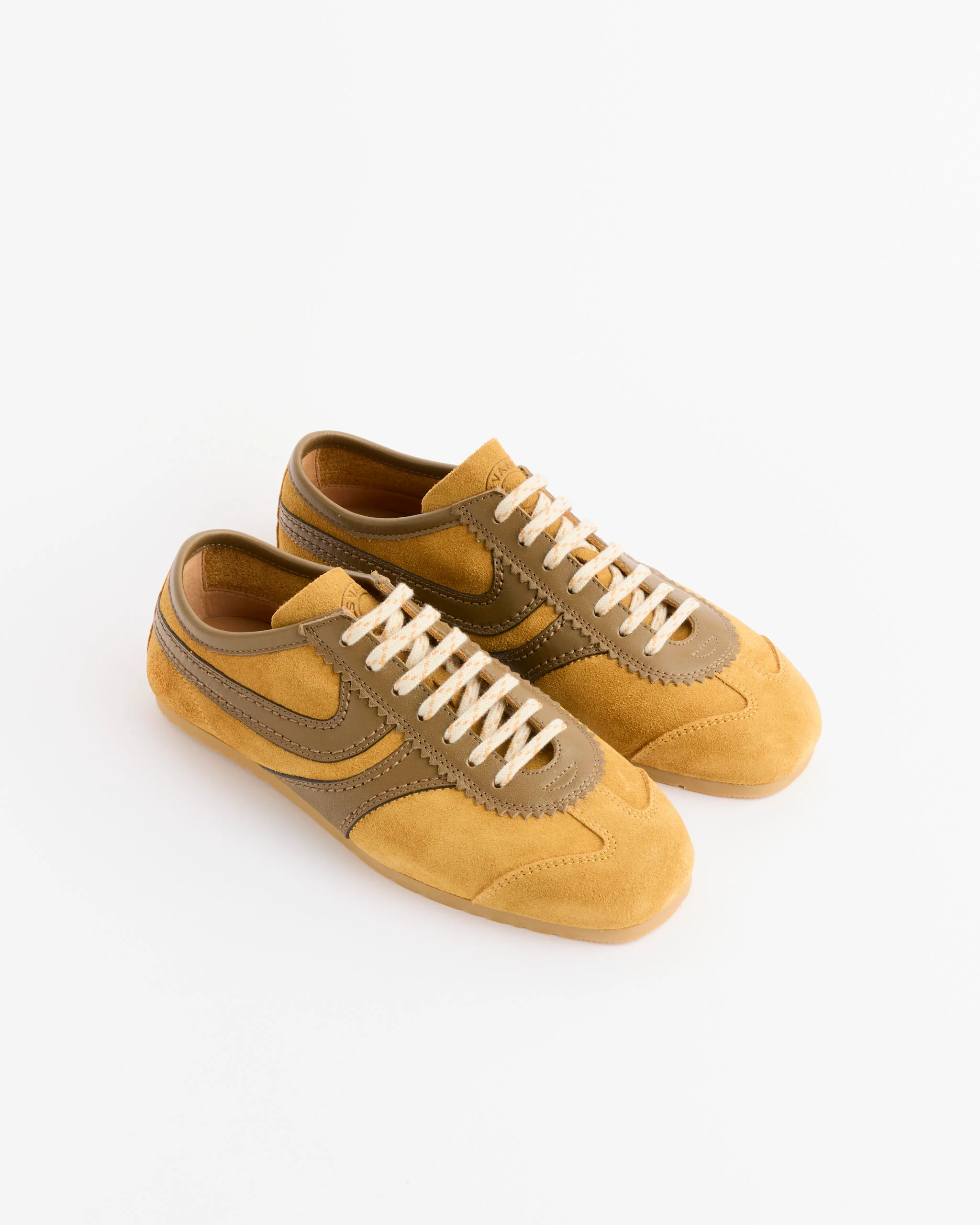 Suede Sneaker in Ocra - Image 2