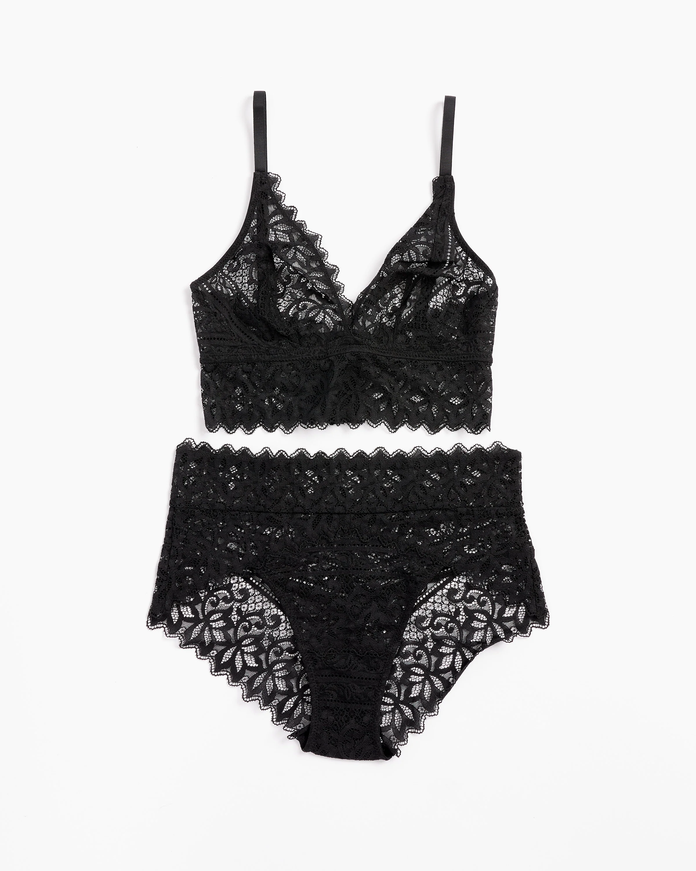 Orient Soft Triangle Bra in Black - Image 3