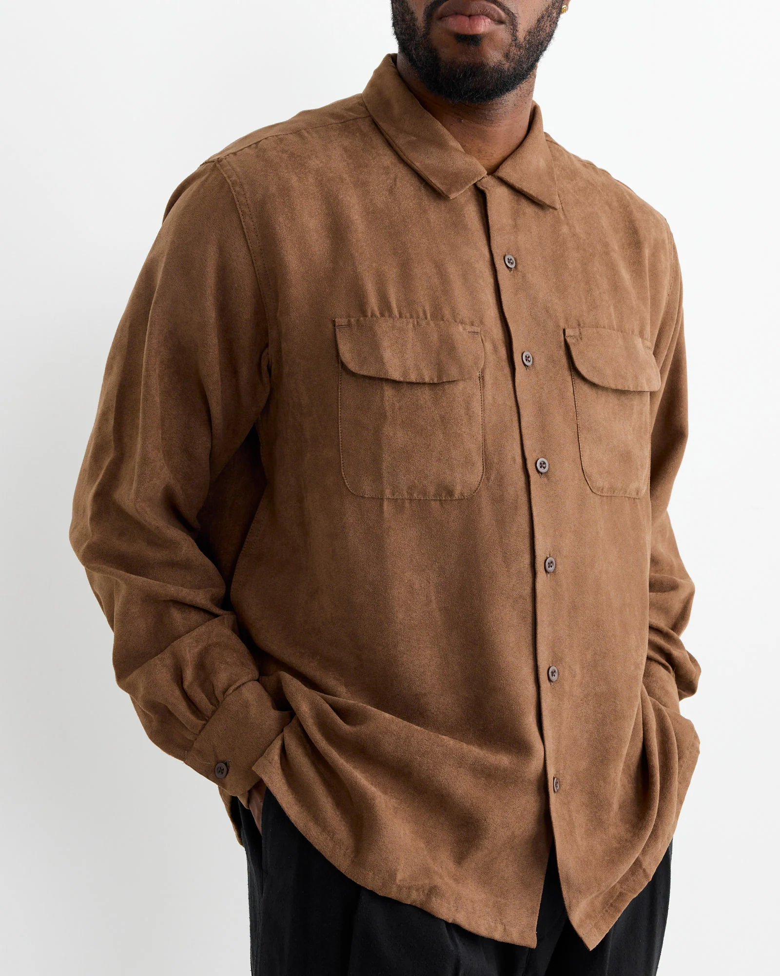 Classic Shirt in Khaki - Image 3