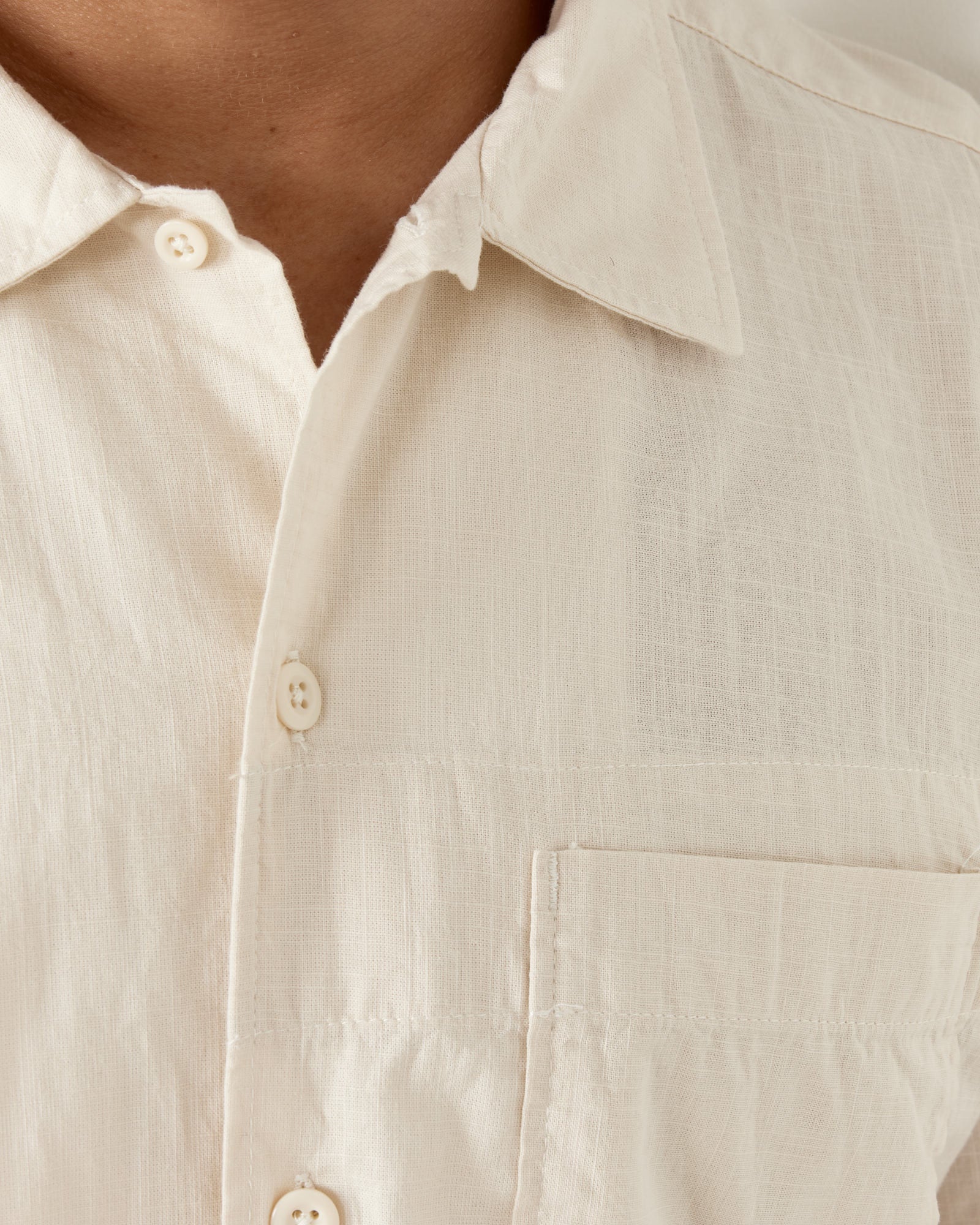 Handkerchief Camp Shirt in Beige - Image 5