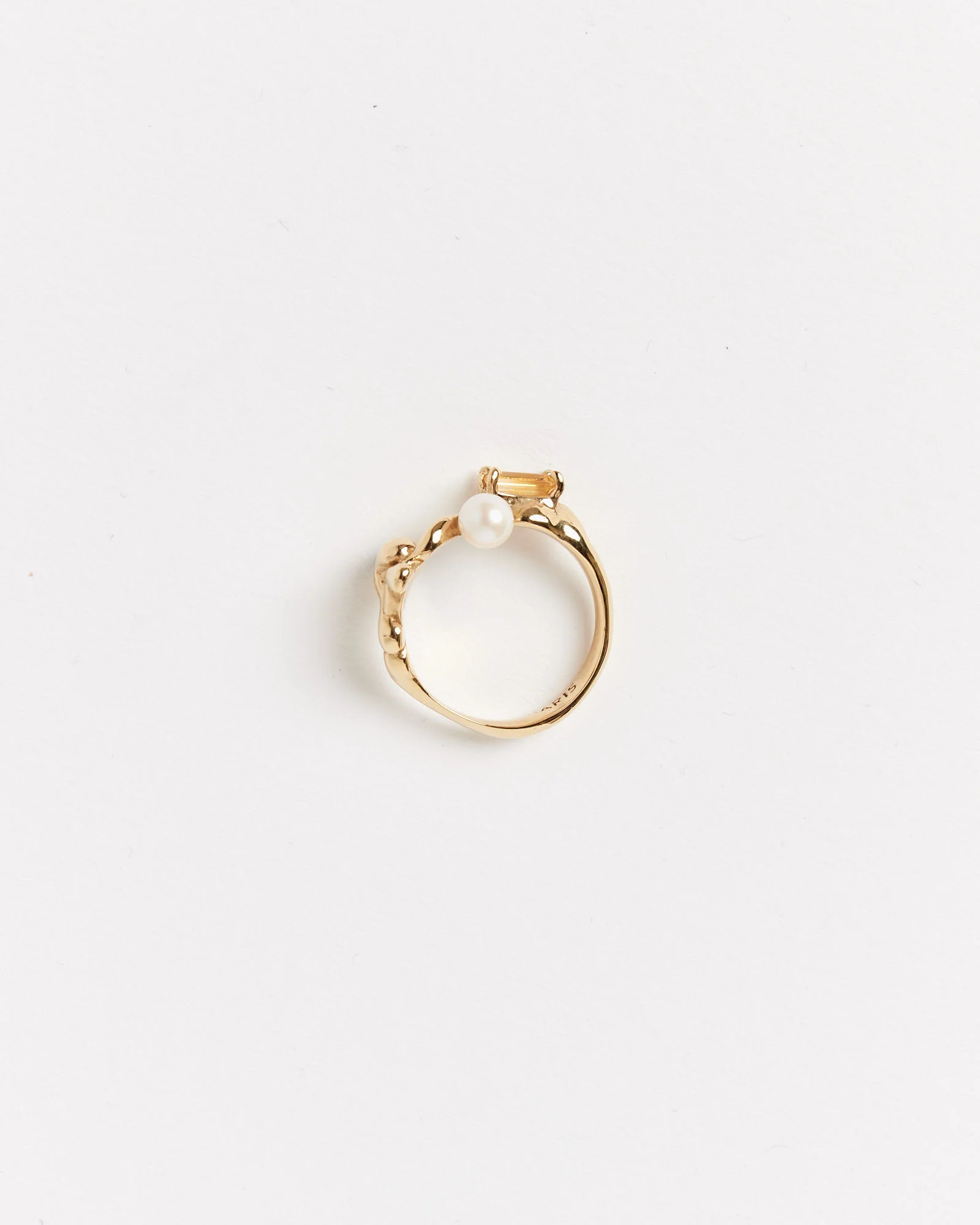 Menage Ring in 14K Gold/Citrine/Garnet - Image 3