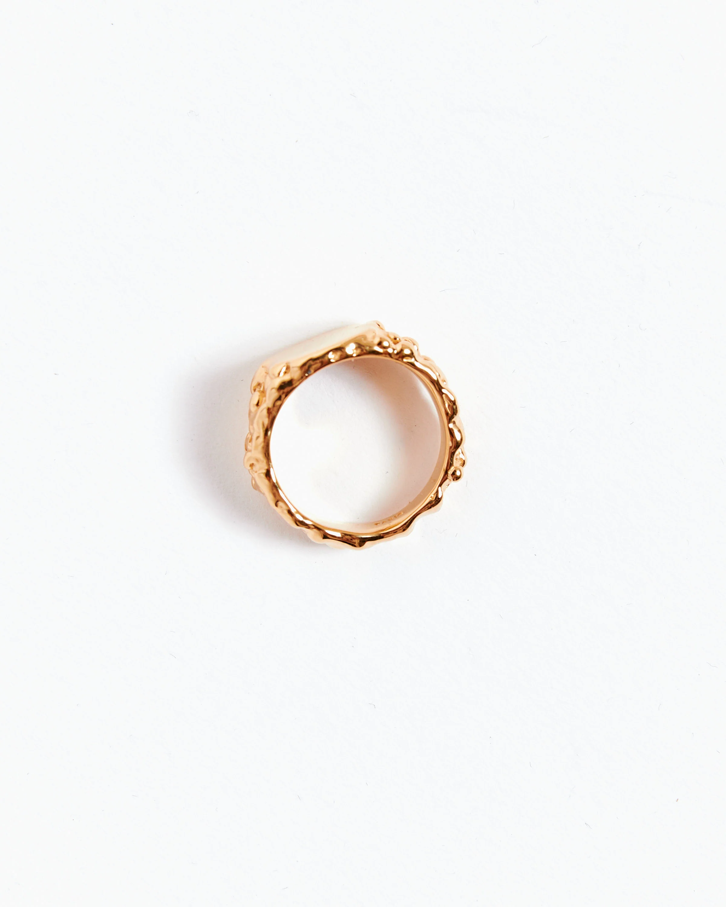 Small Roca Signet in 18K Gold Plated - Image 2