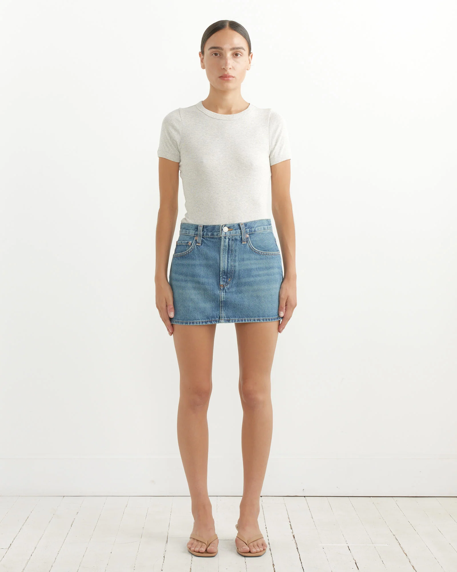 Car Tee in Heather Grey - Image 2