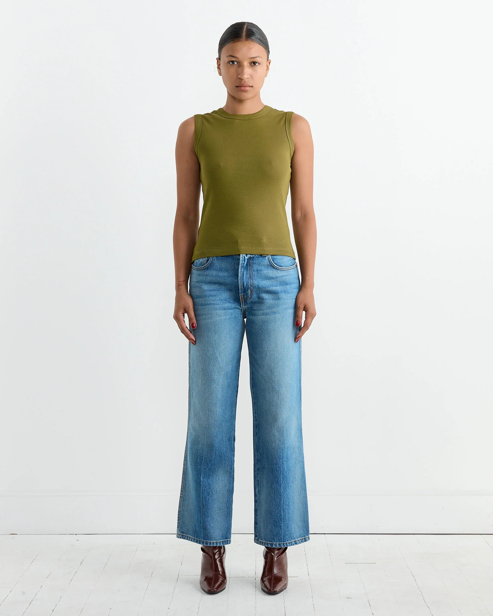 Esme Tank in Pickle - Image 2