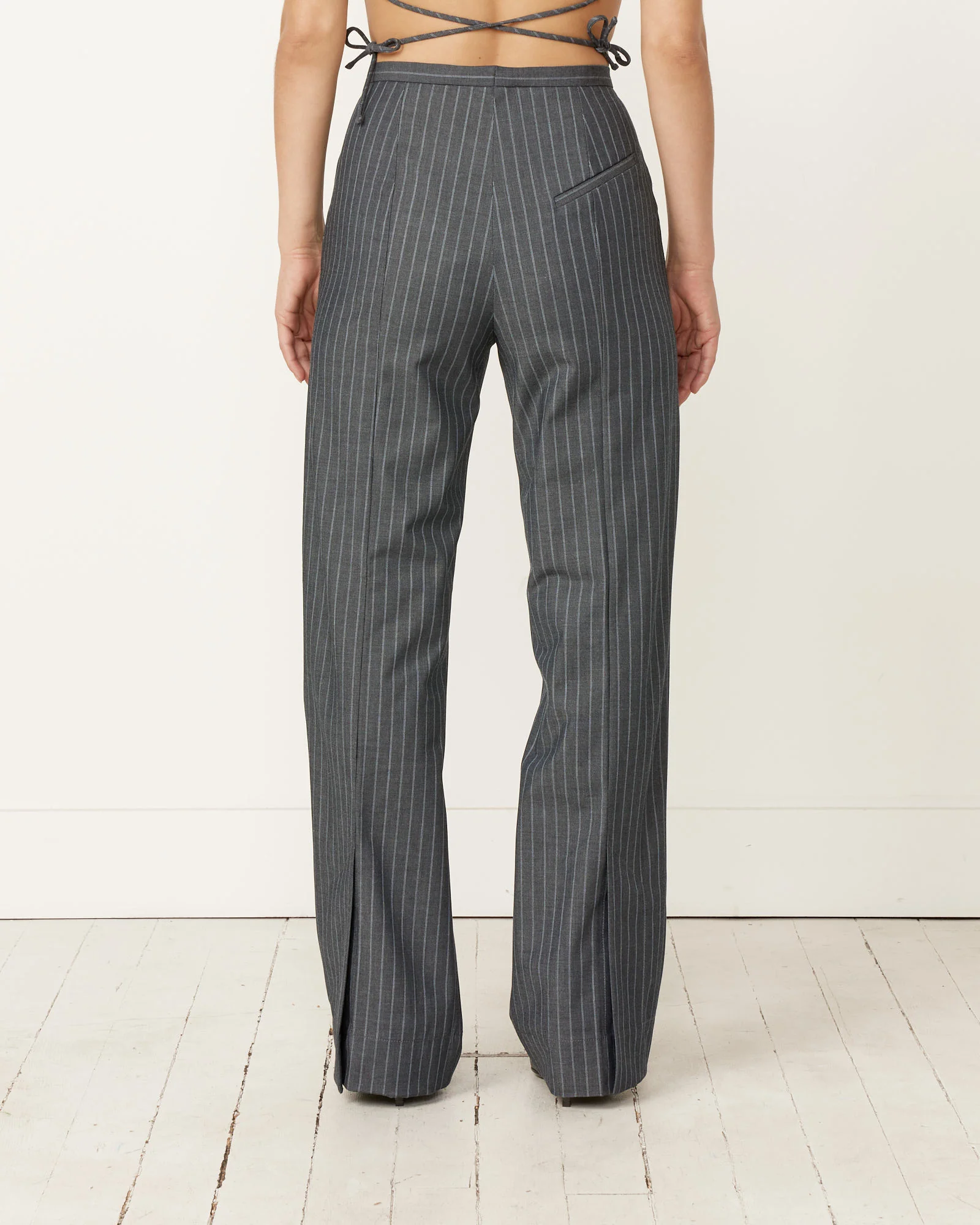 Stretch Stripe Mid Waist Pant - Image 5