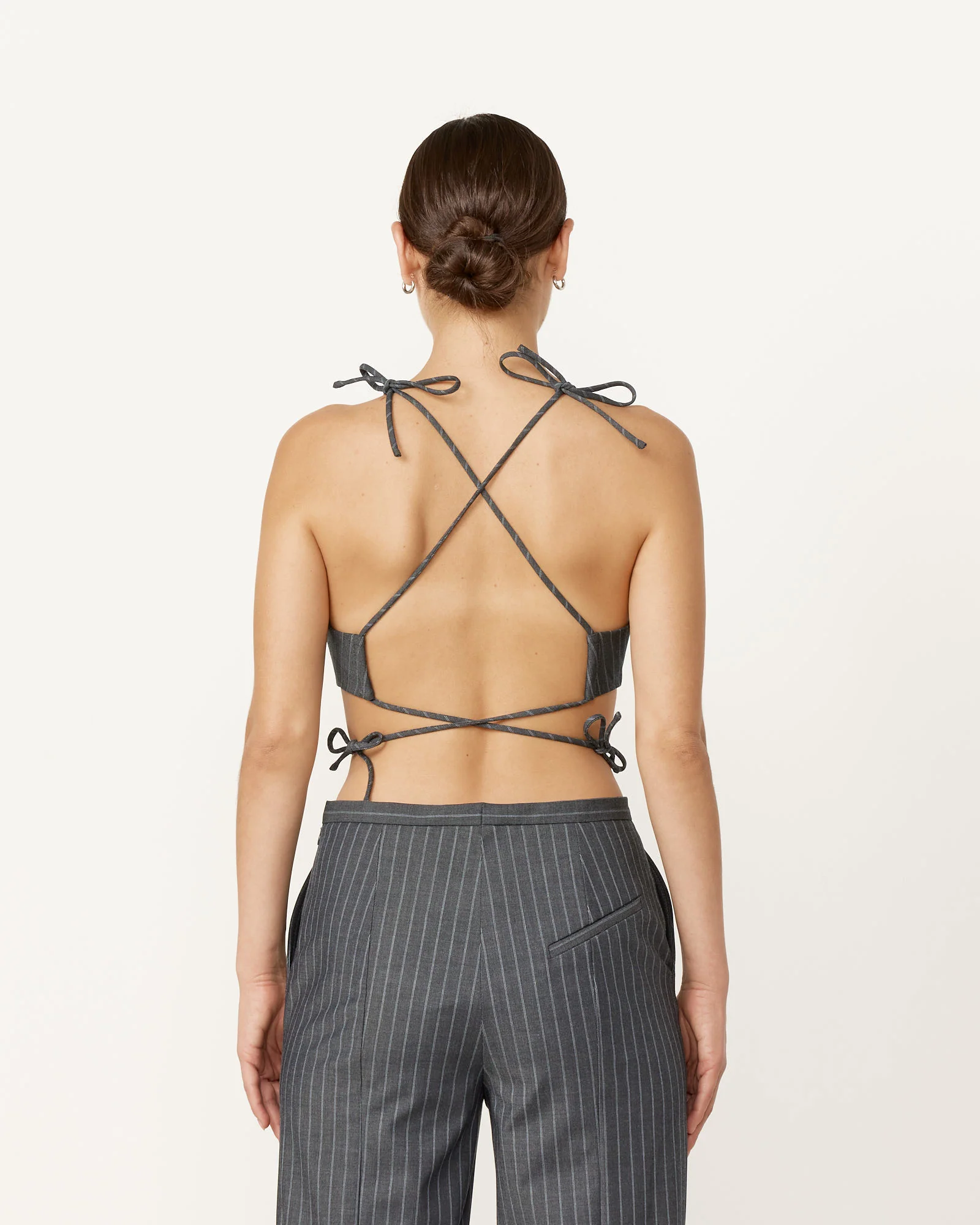 Stretch Stripe String Top - Image 2