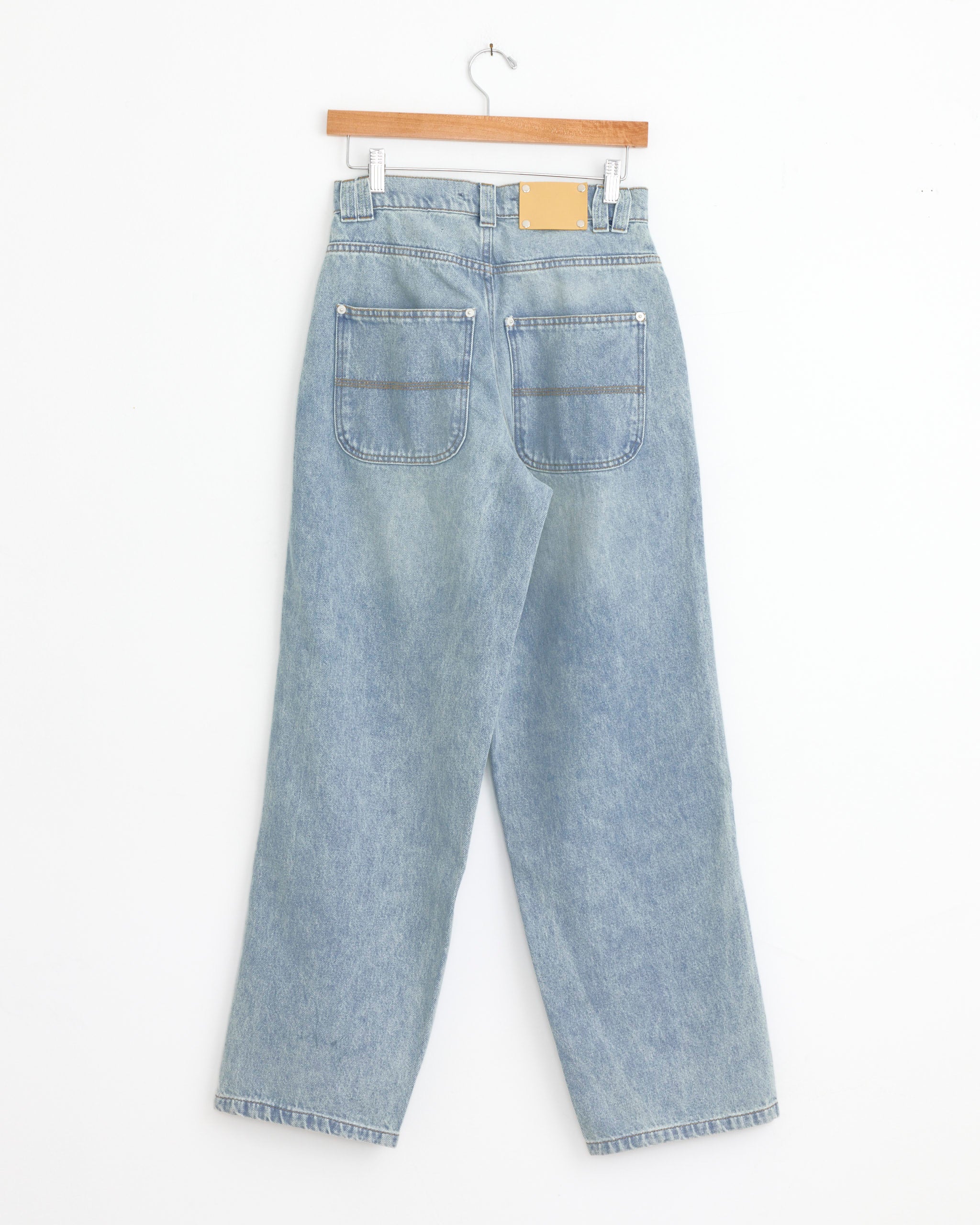 Baggy Trouser in Washed Blue - Image 3
