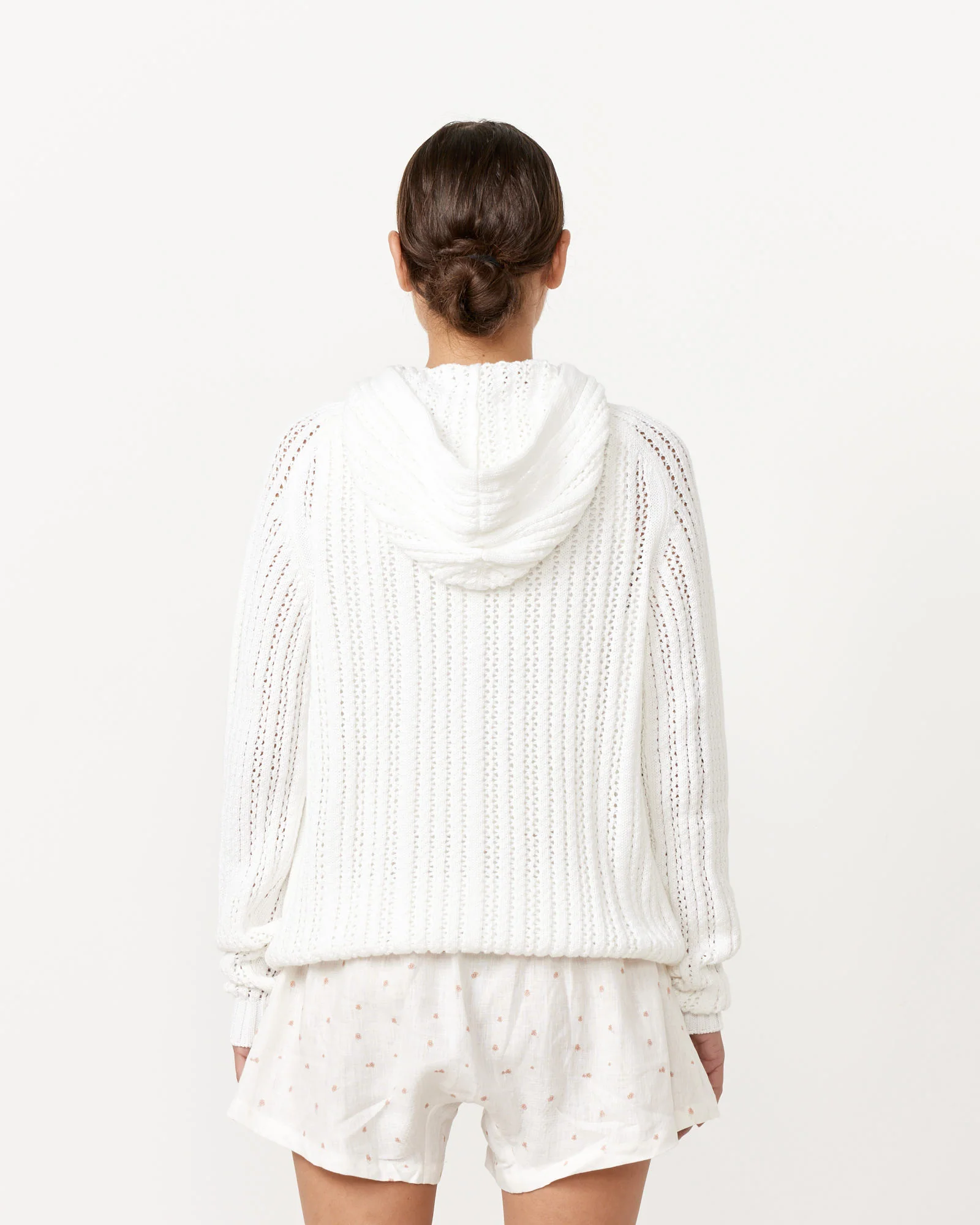 Bridget Hoodie in White - Image 5