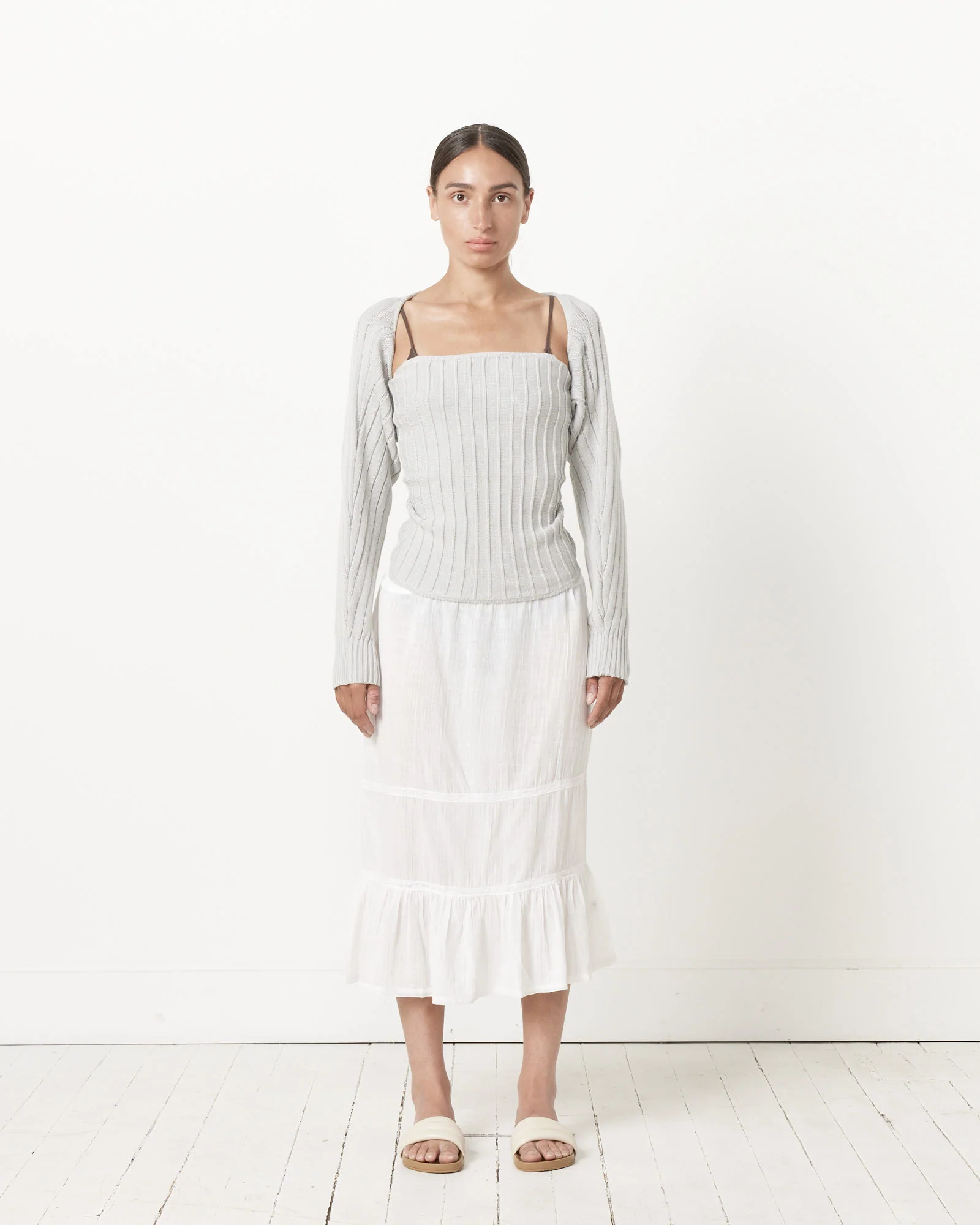 Swan Skirt in White - Image 3