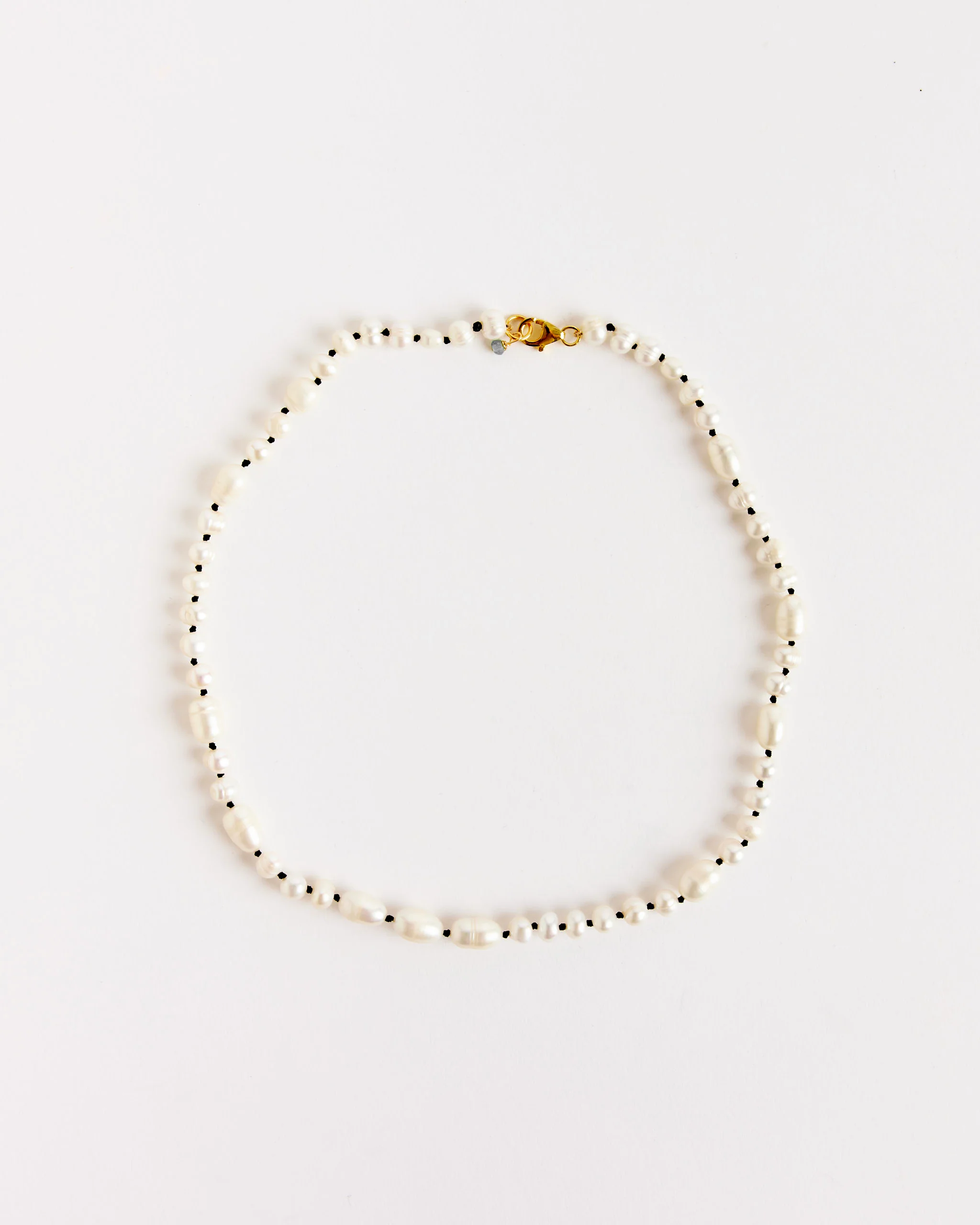 James Necklace in Pearl/Silver Gold Plated