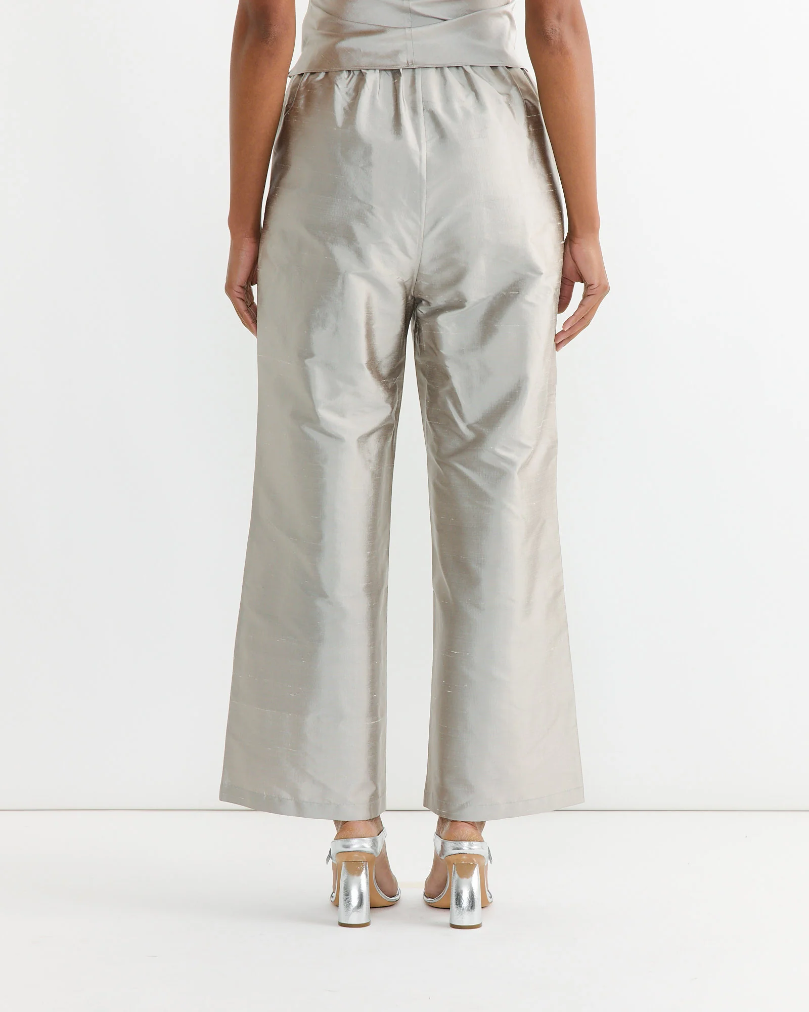 Lara Trouser in Silver - Image 2
