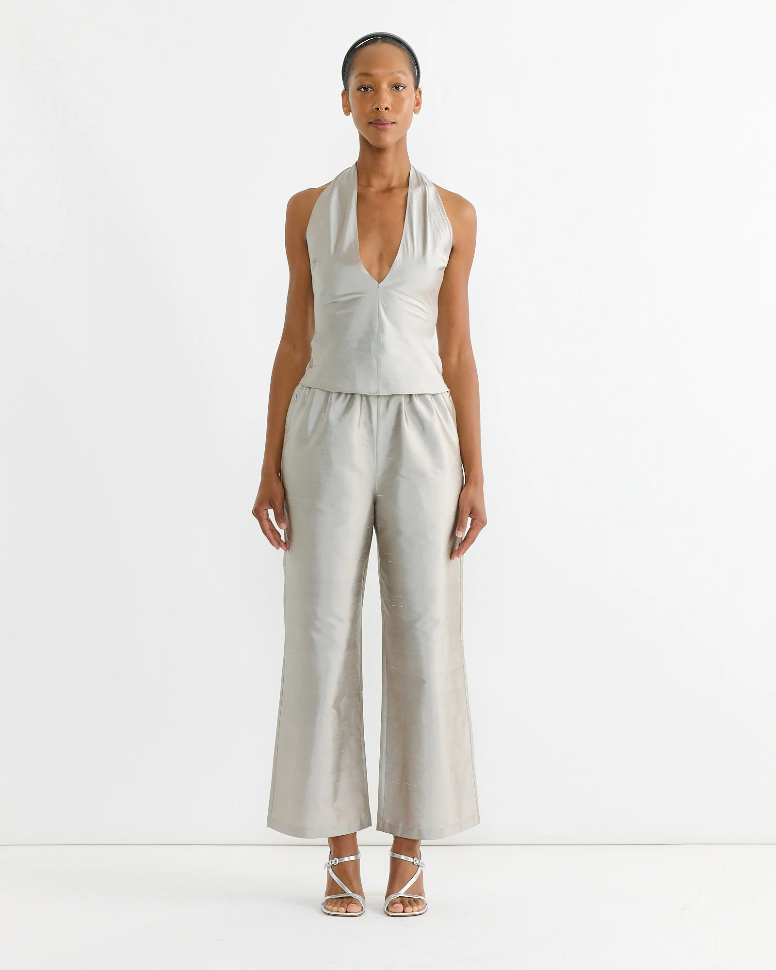 Zola Top in Silver - Image 2