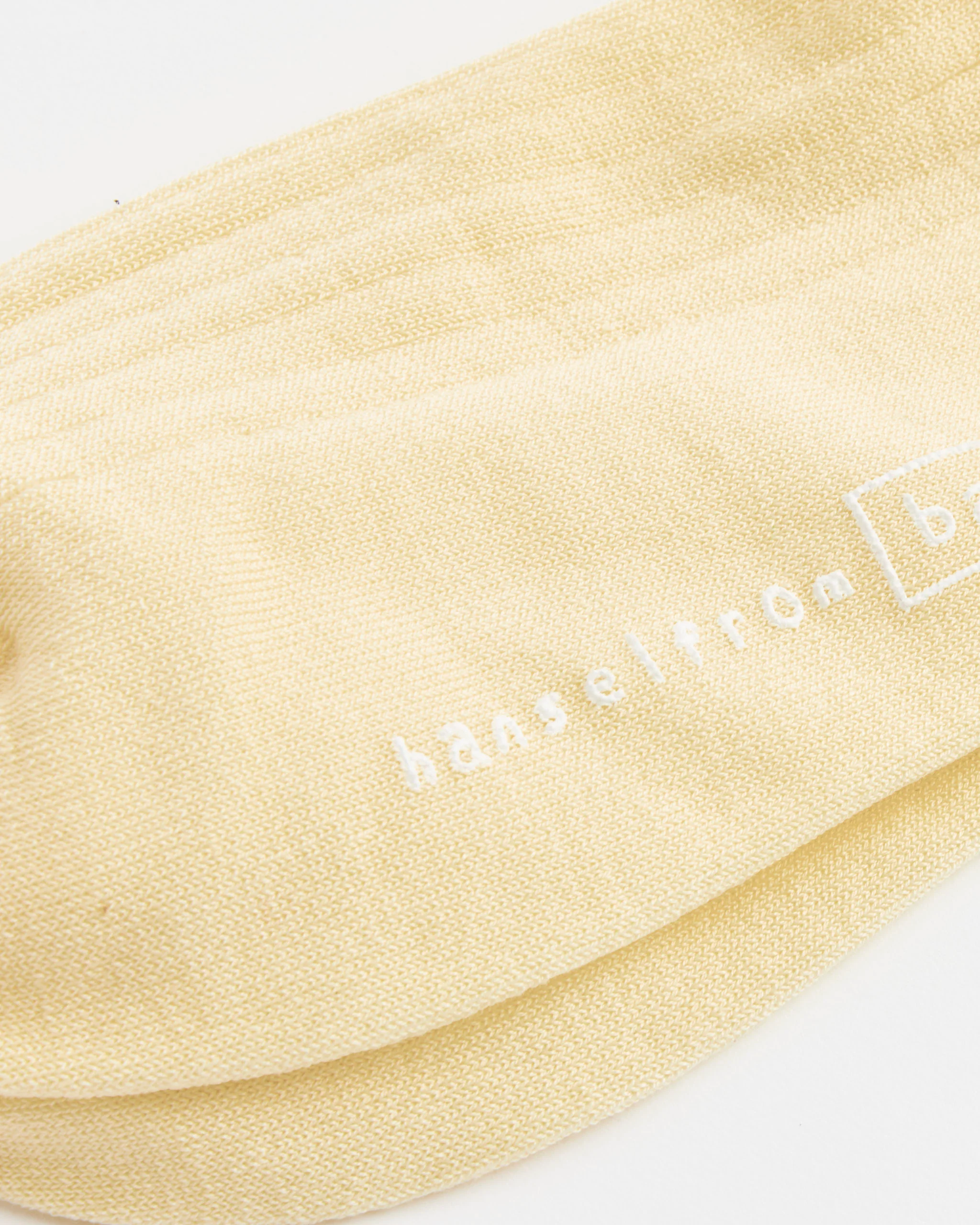 Essential Rib Trouser Crew Socks in Butter - Image 2