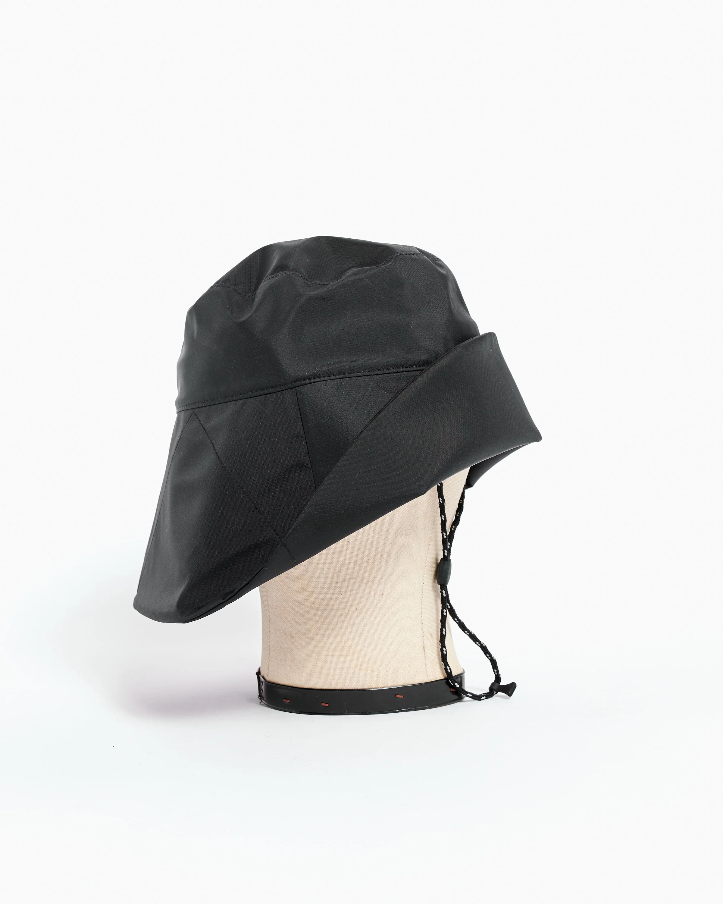Nylon Sun Hat in Black - Image 2