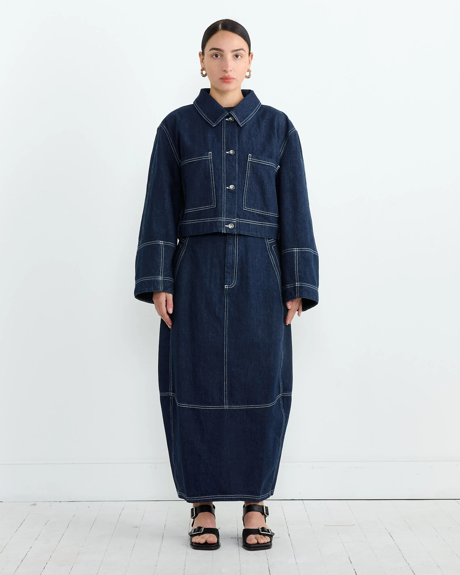 Dusk Denim Jacket in Navy - Image 2