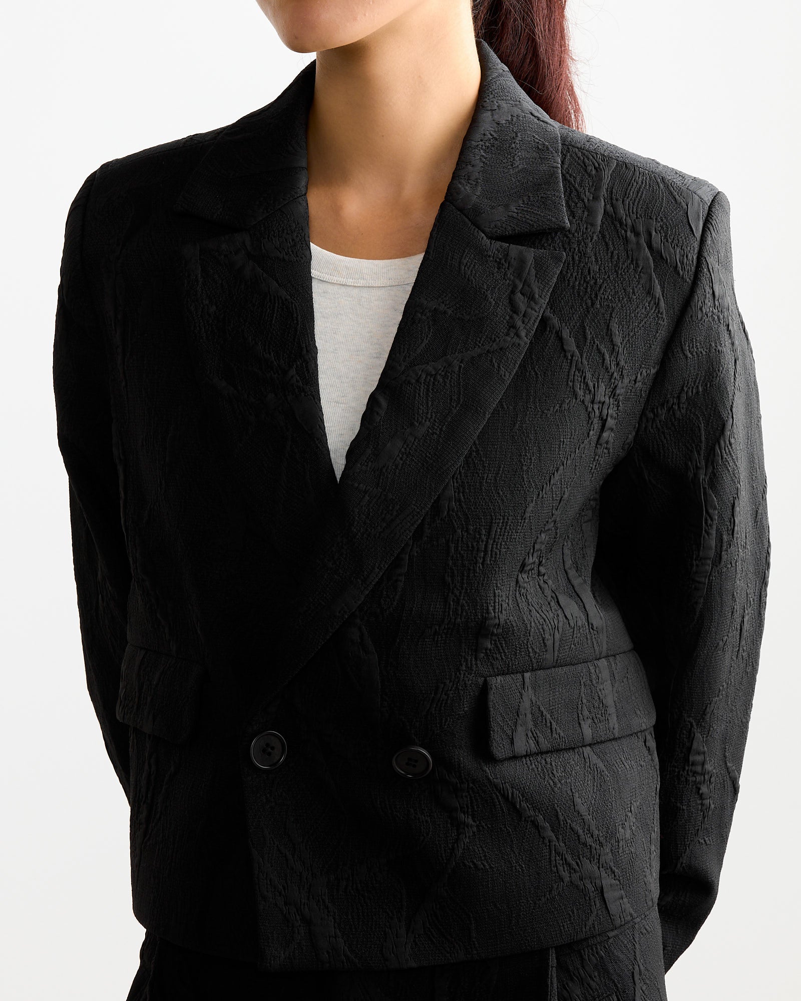 Malin Blazer in Black Shadow Lines - Image 2