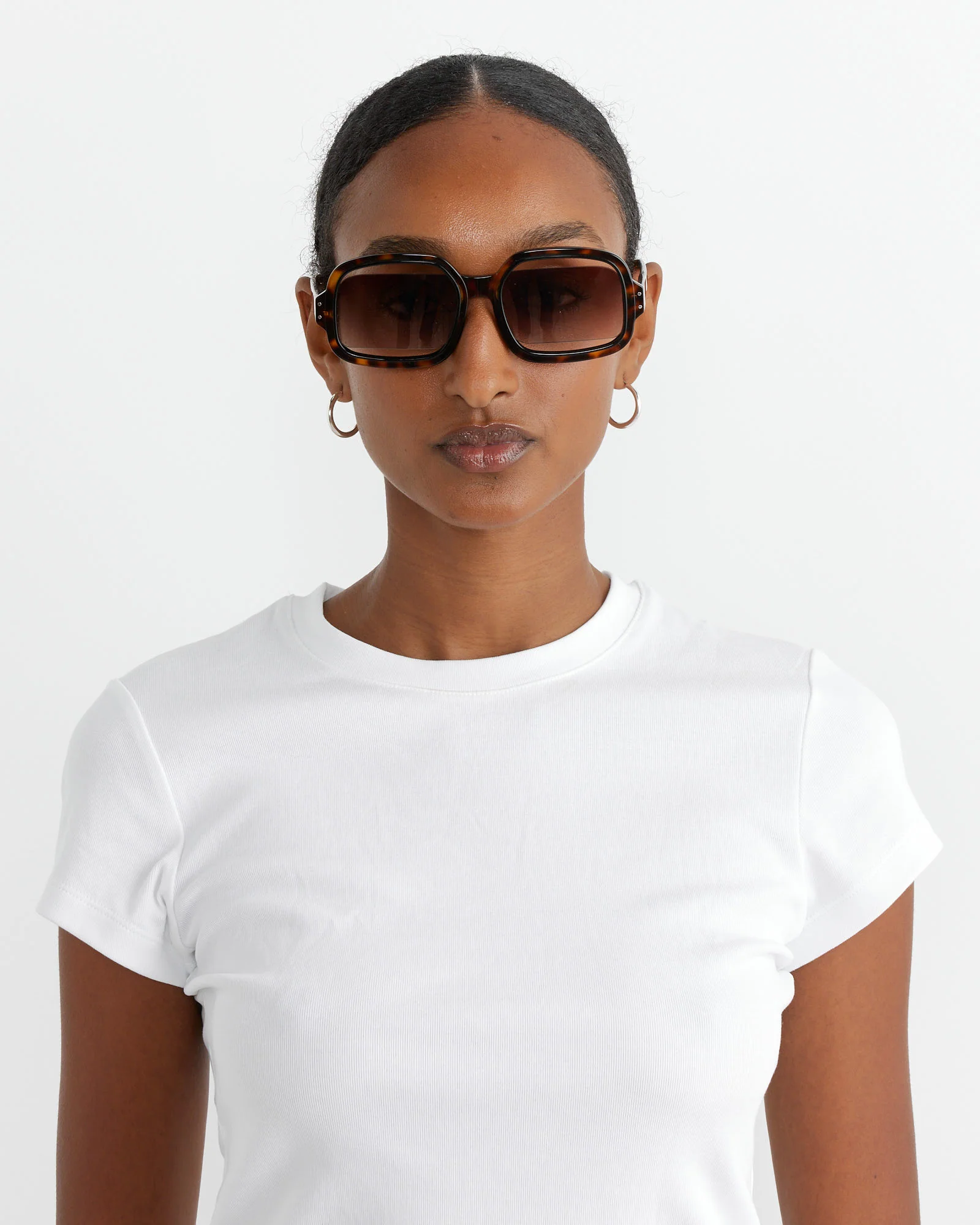Olga Glasses in Tortoise Brown - Image 2