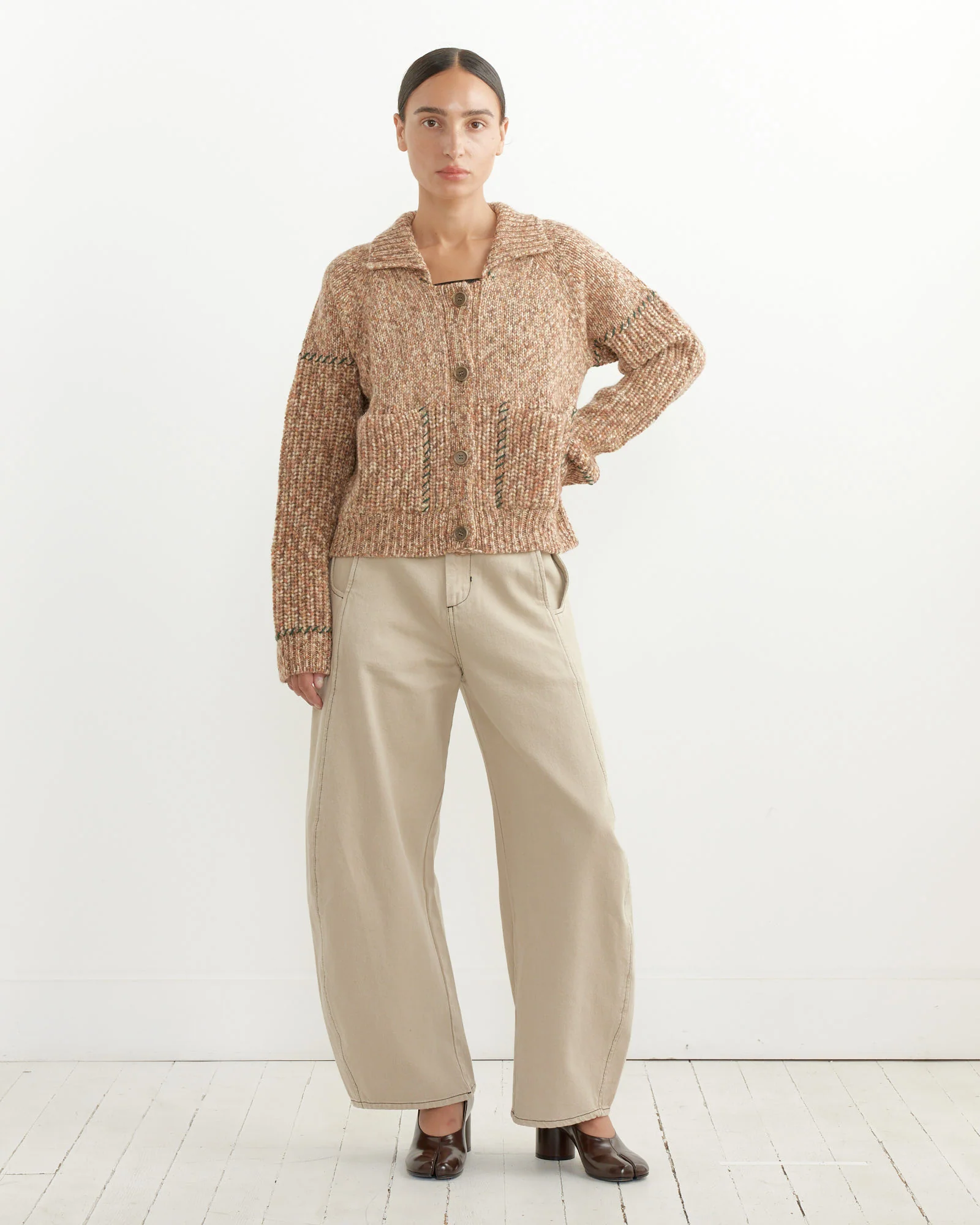 Shade Denim Pant in Tan - Image 2