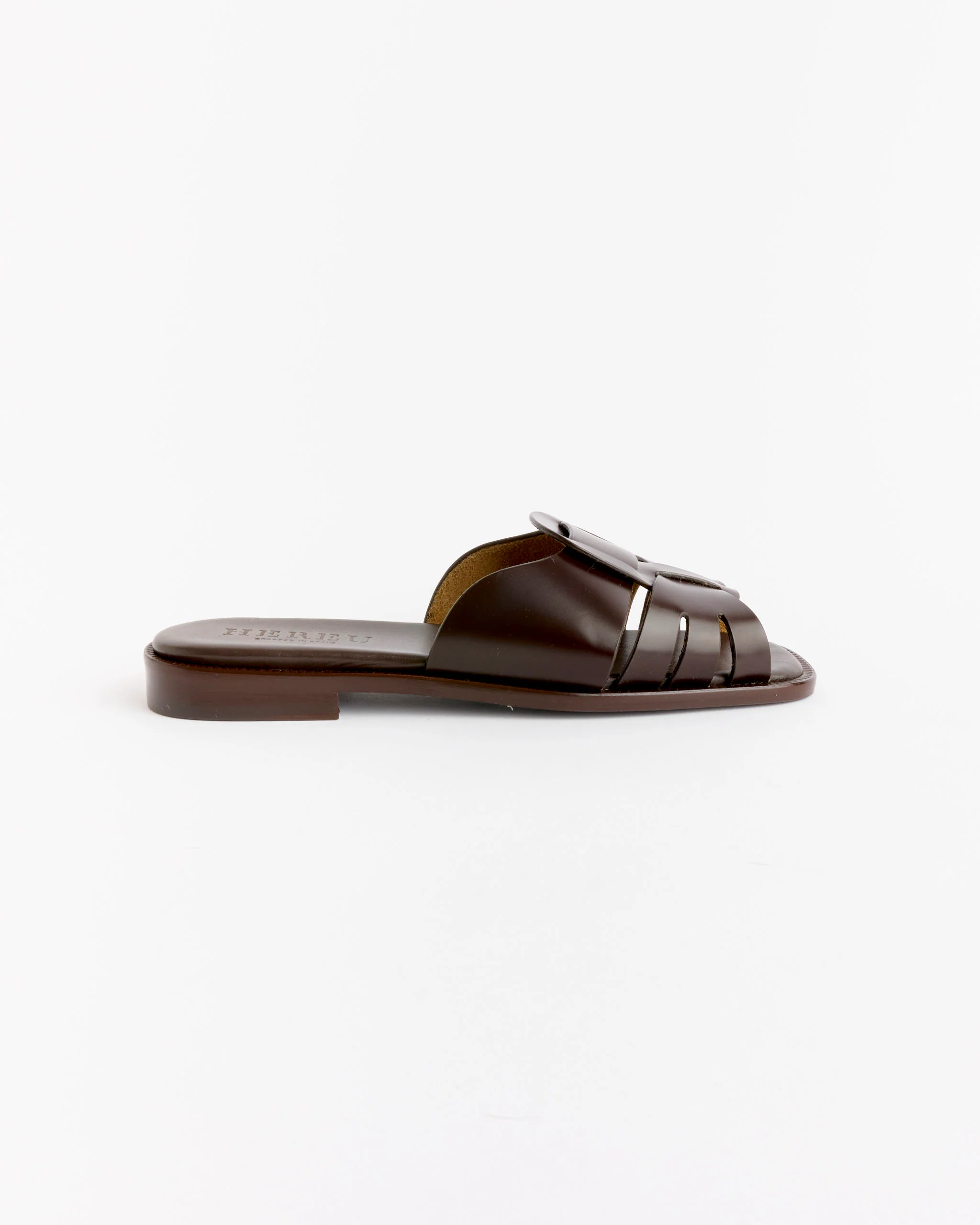 Ancora Squared Slide in Dark Brown