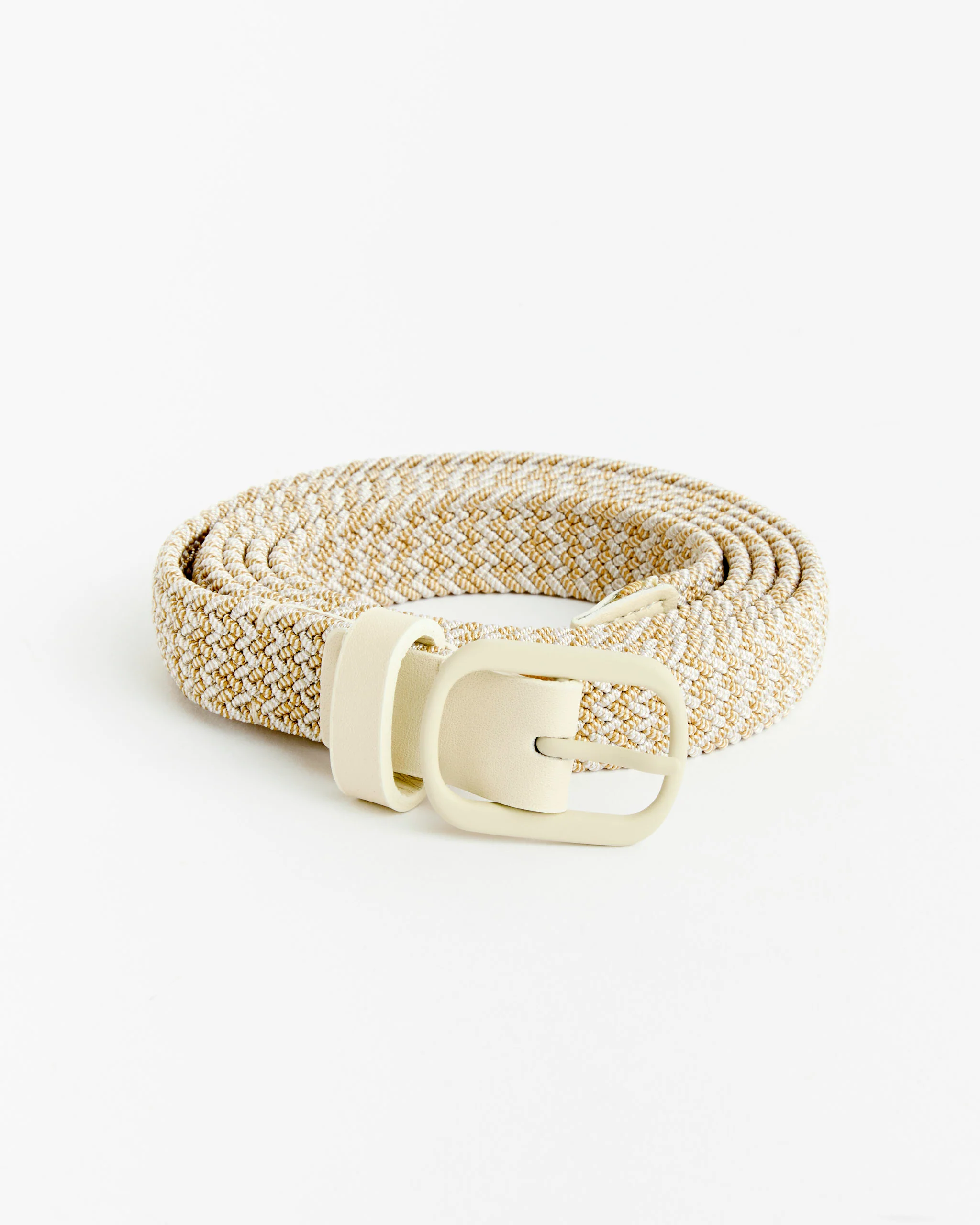 Braided Belt in Beige
