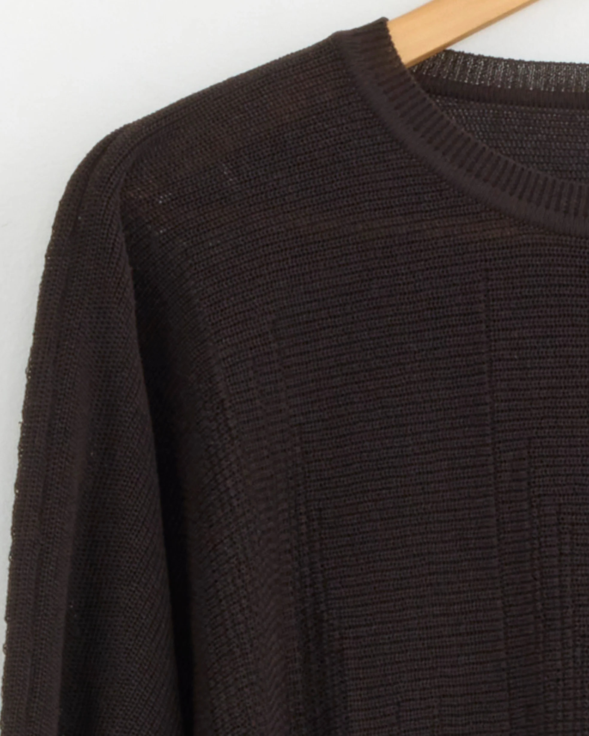 Brush Close Up Knit in Brown - Image 2