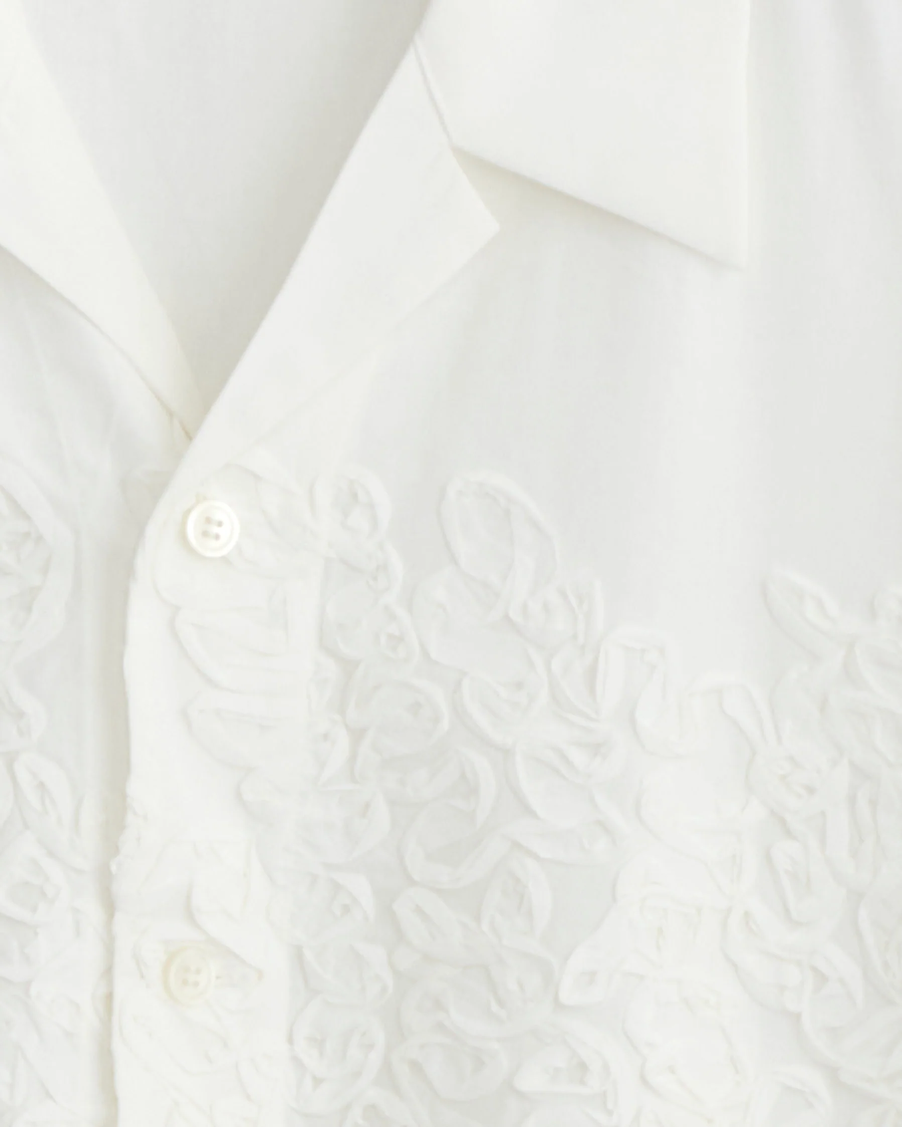 Embroidery Press Shirt in White - Image 2