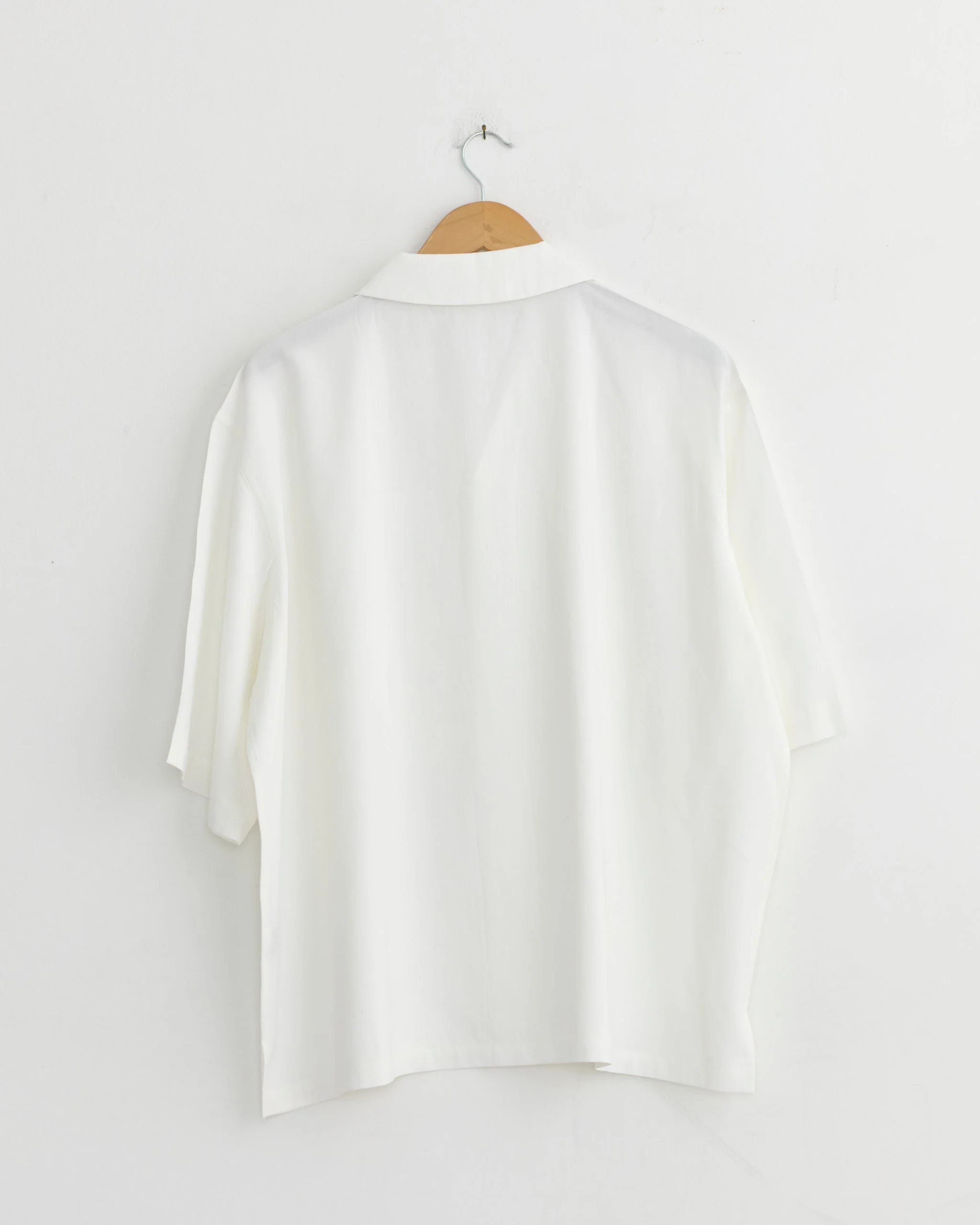 Embroidery Press Shirt in White - Image 3