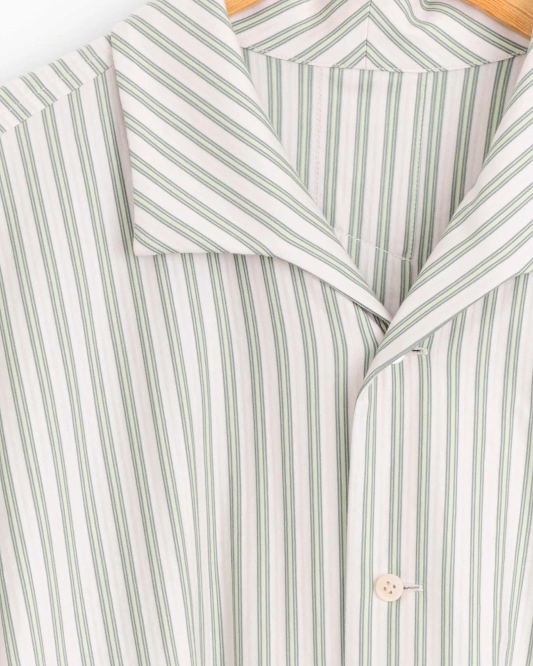 Stripe Jersey Shirt in Green - Image 2
