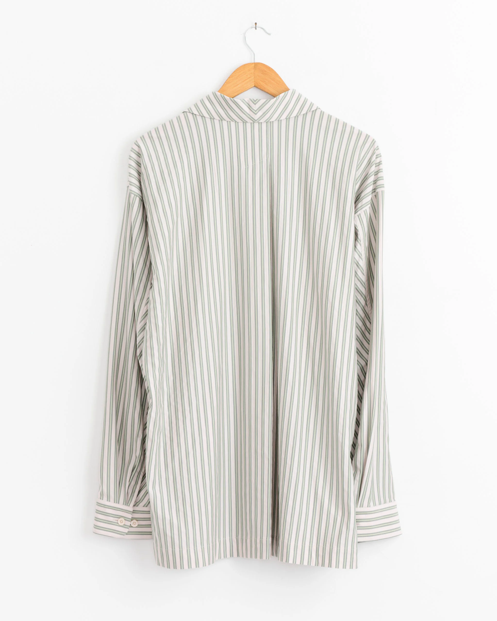 Stripe Jersey Shirt in Green - Image 3