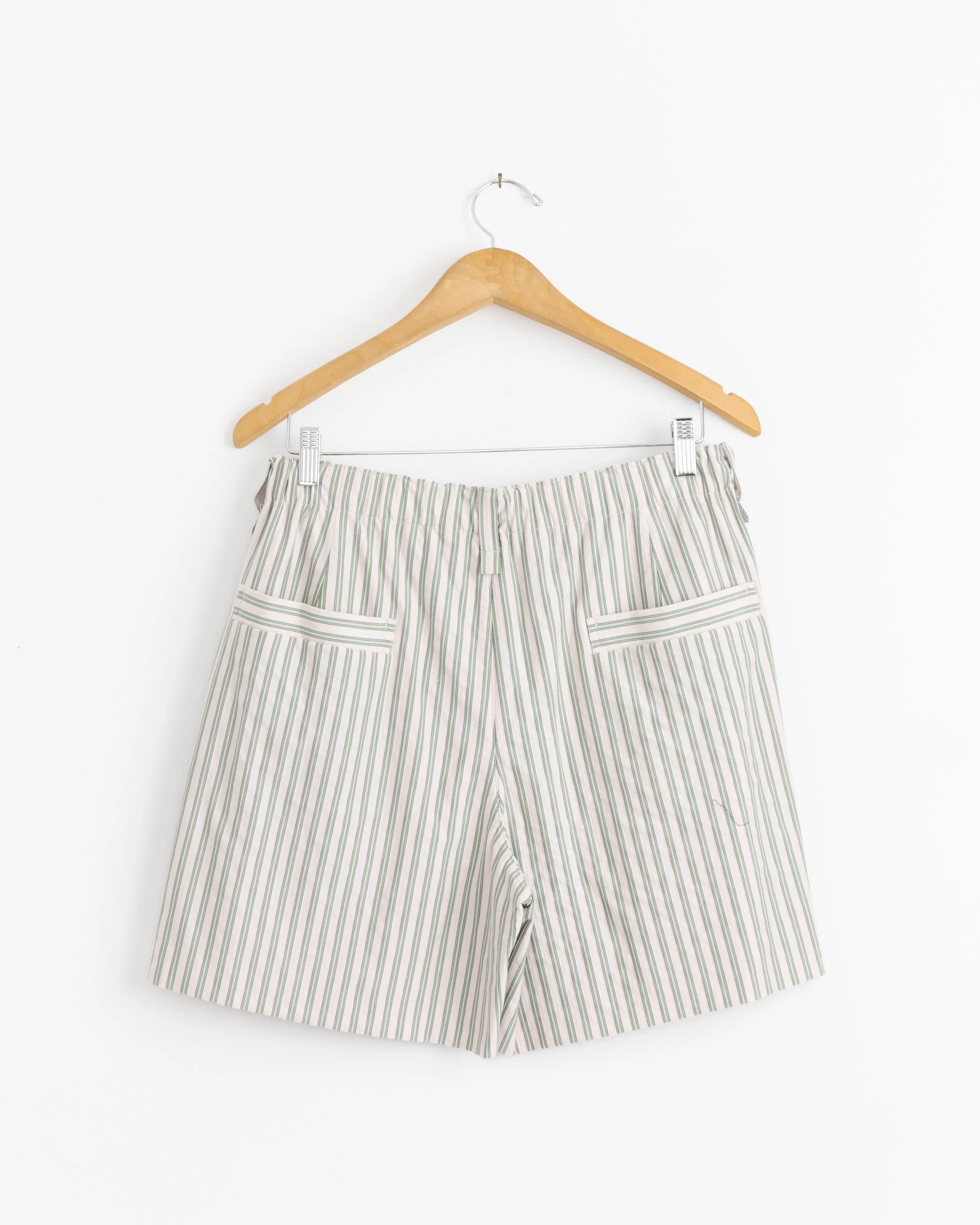 Stripe Jersey Short in Green - Image 2