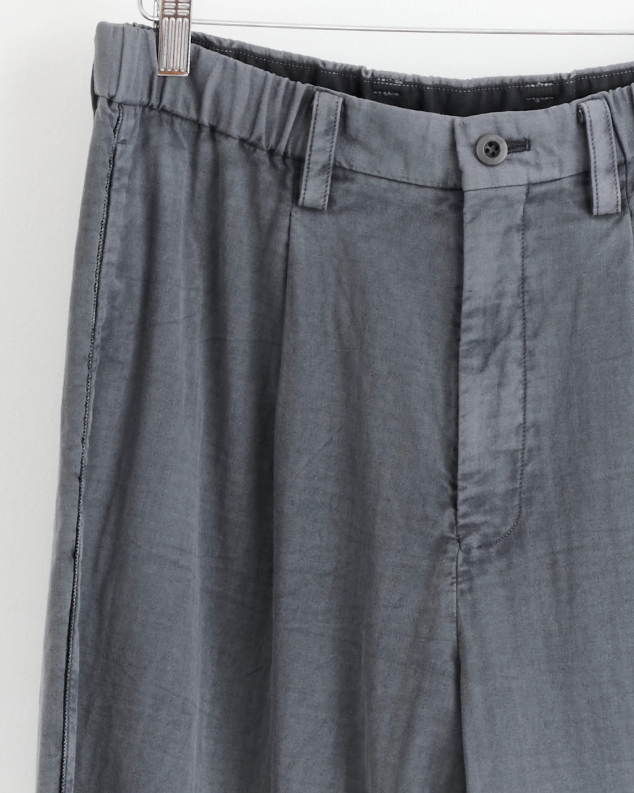 Pigment Double Face Pant in Charcoal Grey - Image 2