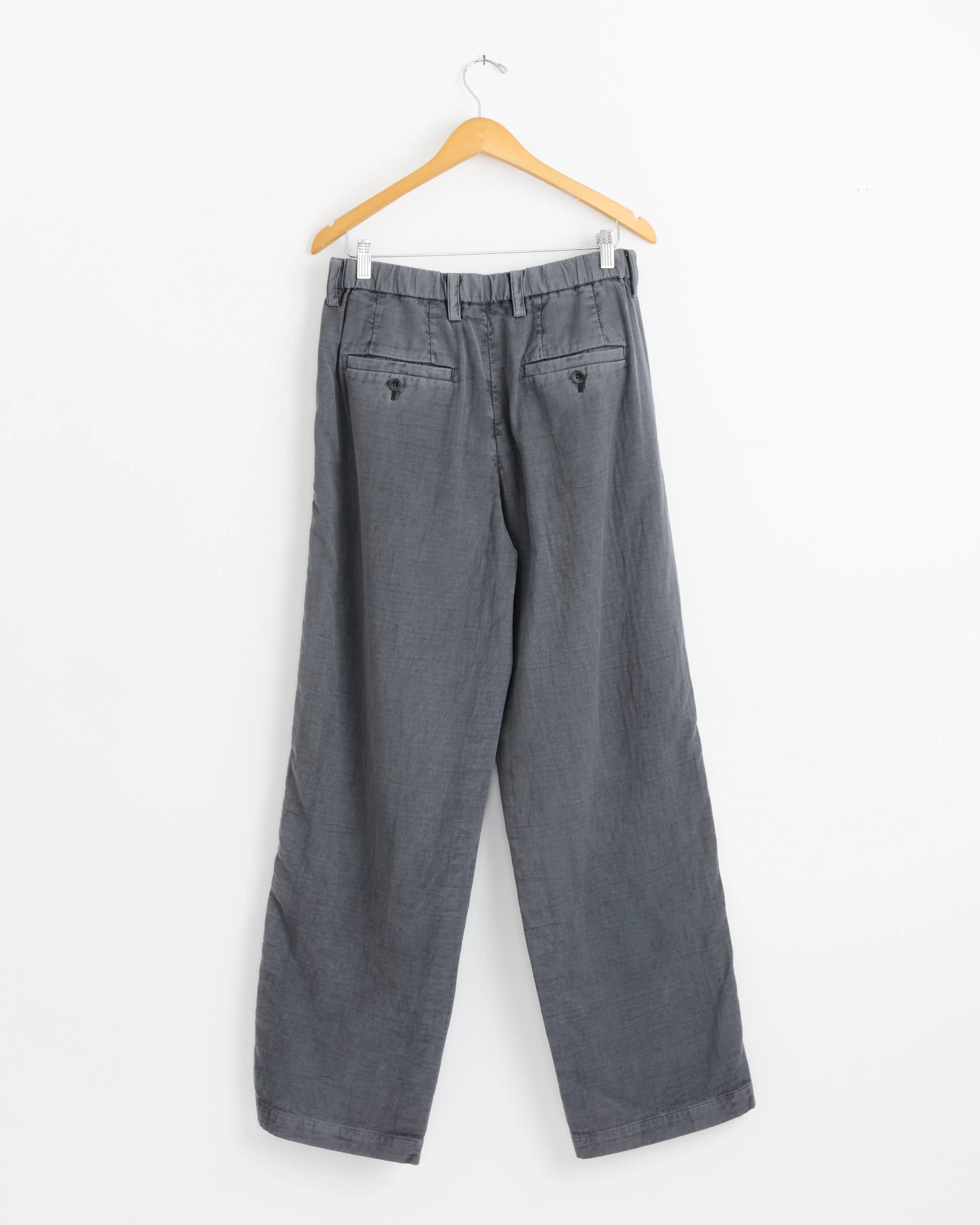 Pigment Double Face Pant in Charcoal Grey - Image 3