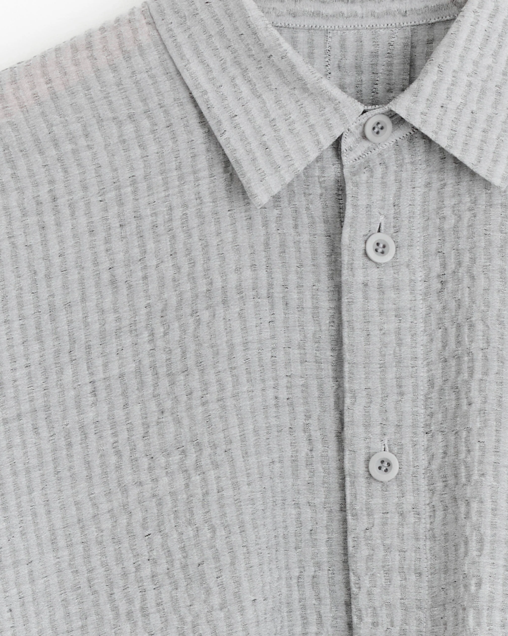 Stripe Shrink Shirt in Grey - Image 2