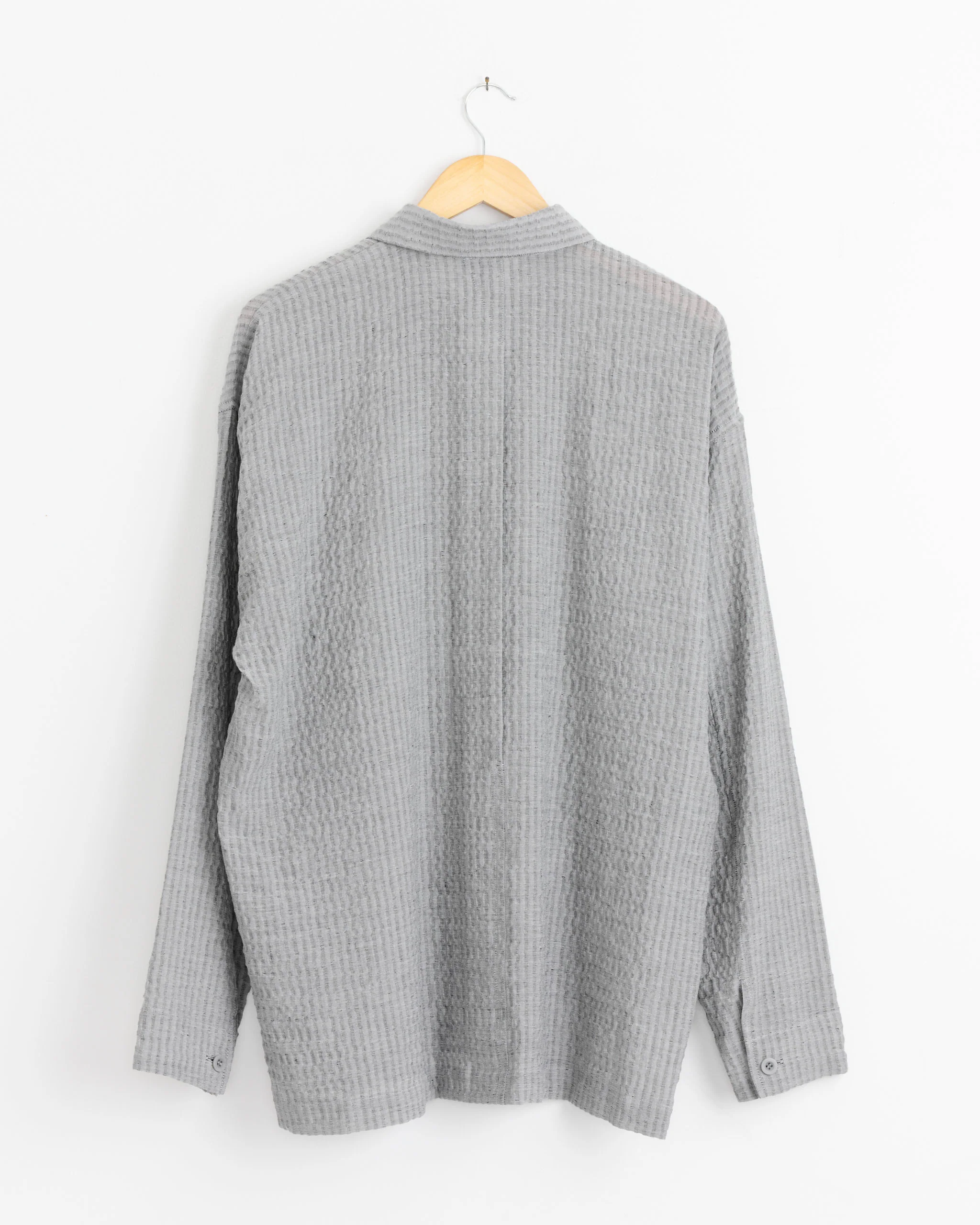 Stripe Shrink Shirt in Grey - Image 3