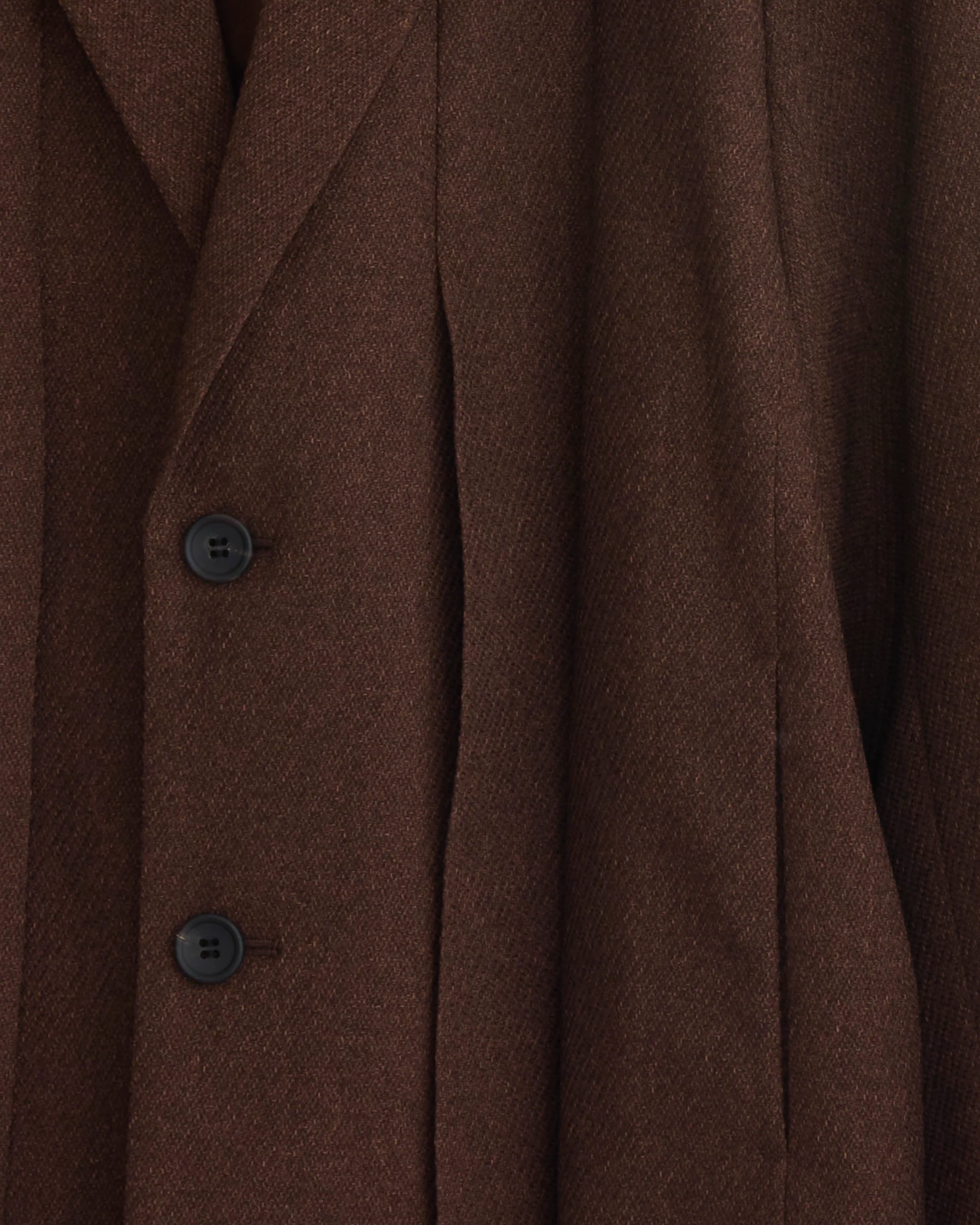 Wool Like Tweed Blazer in Brown - Image 2
