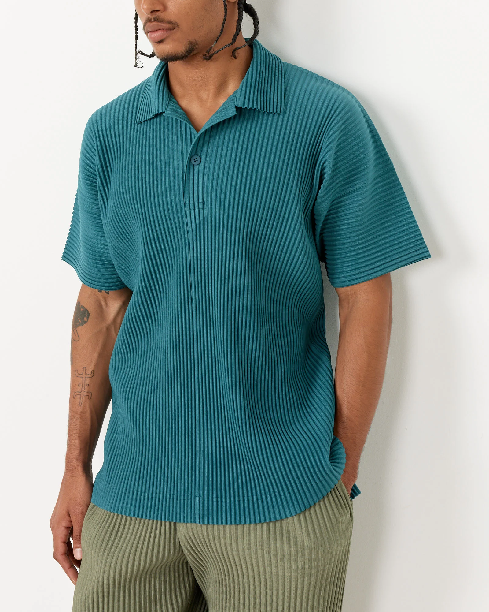 MC May Shirt in Teal Green - Image 3