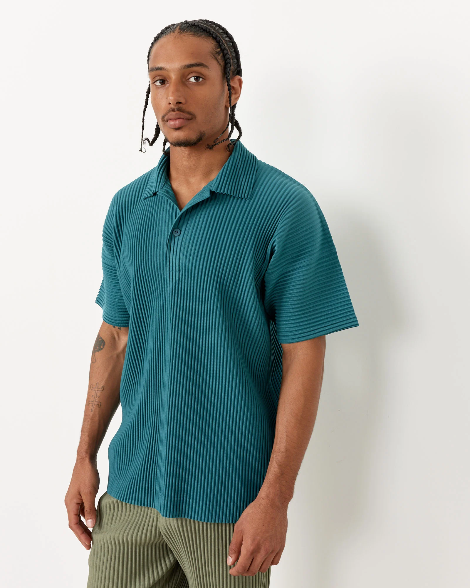 MC May Shirt in Teal Green - Image 5