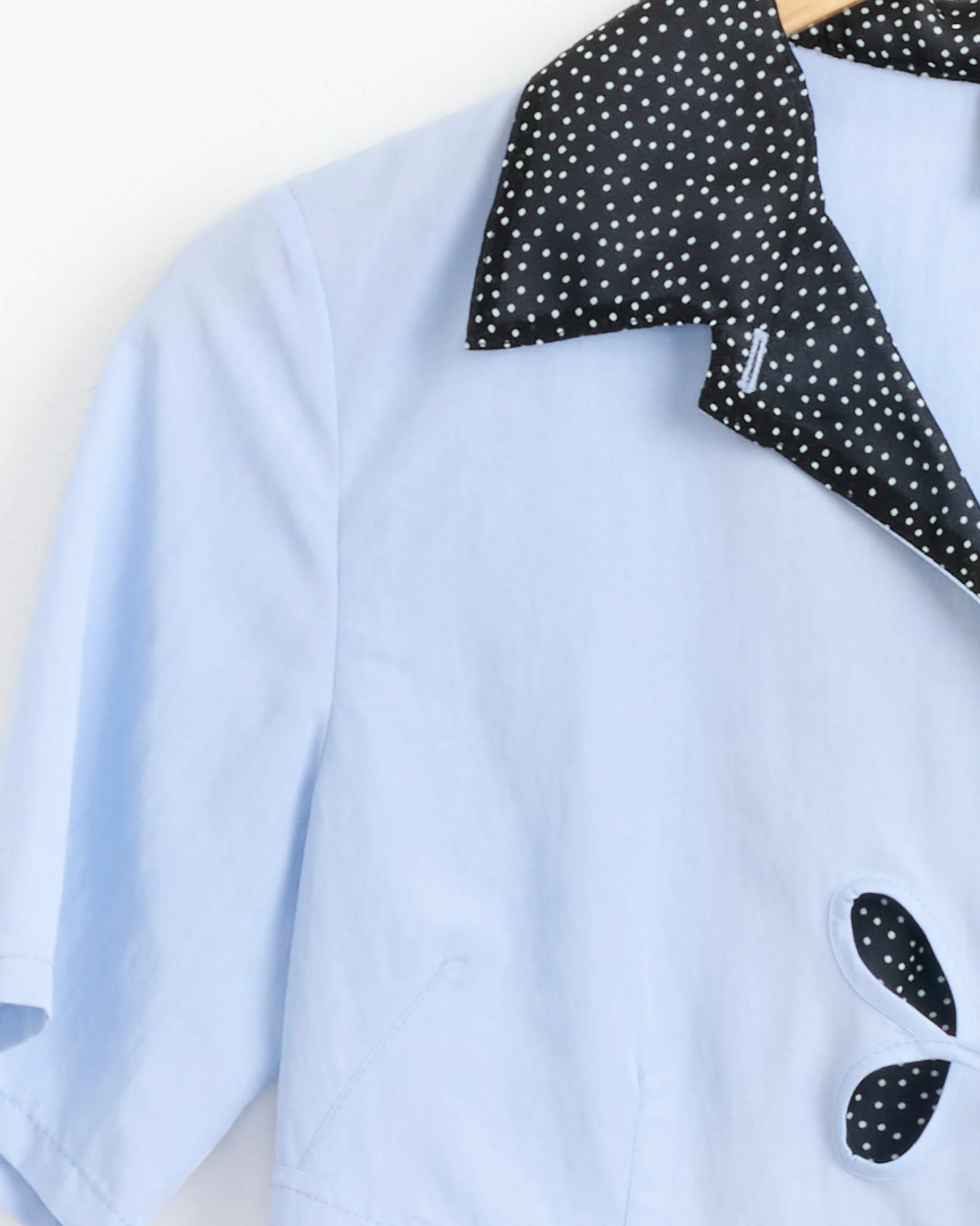 Anechka Petal Shirt in Blue - Image 2
