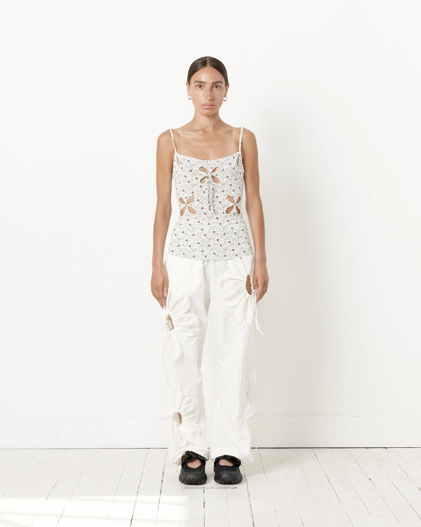 Printed Camisole in White - Image 2