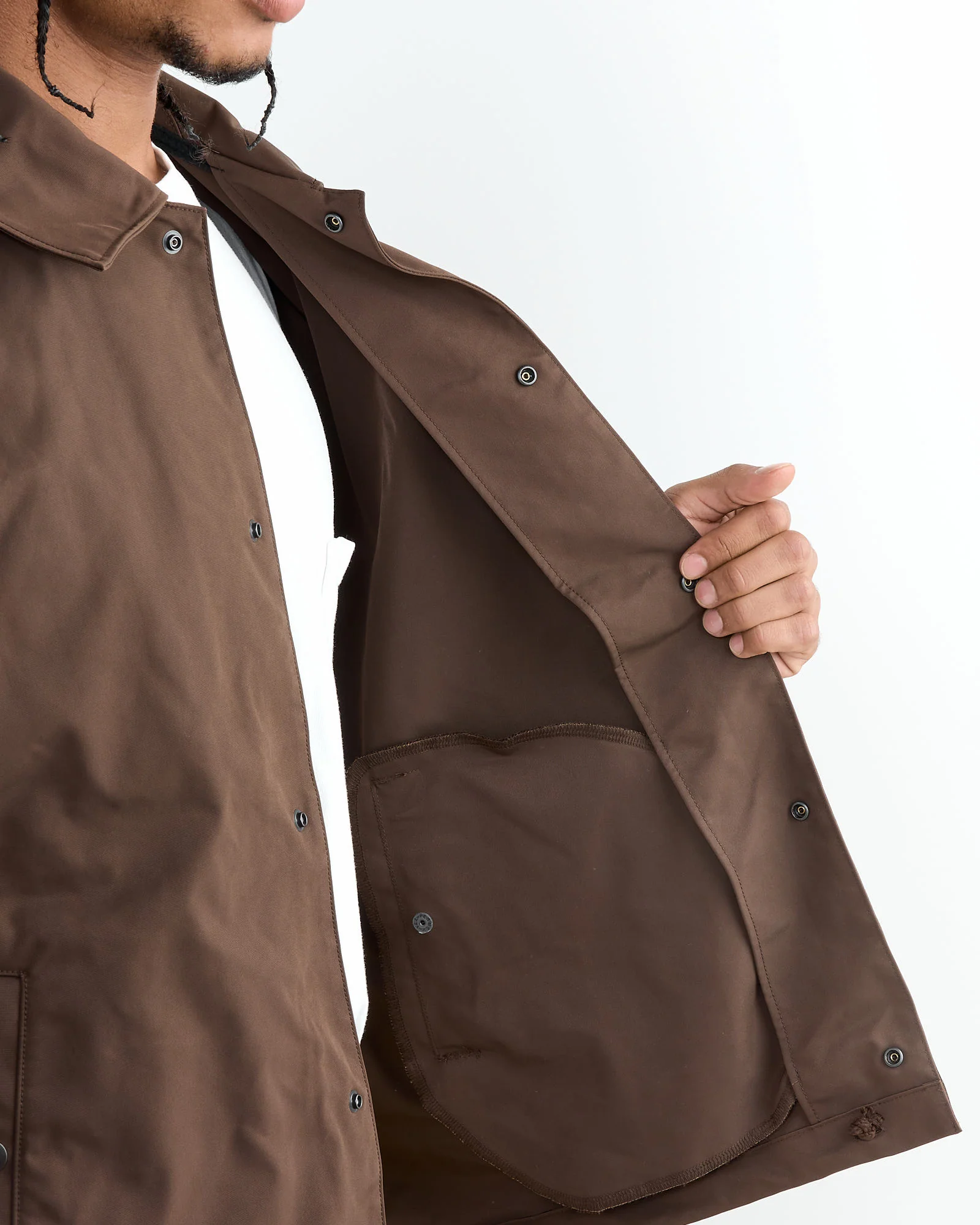 OX Coach Jacket in Brown - Image 4