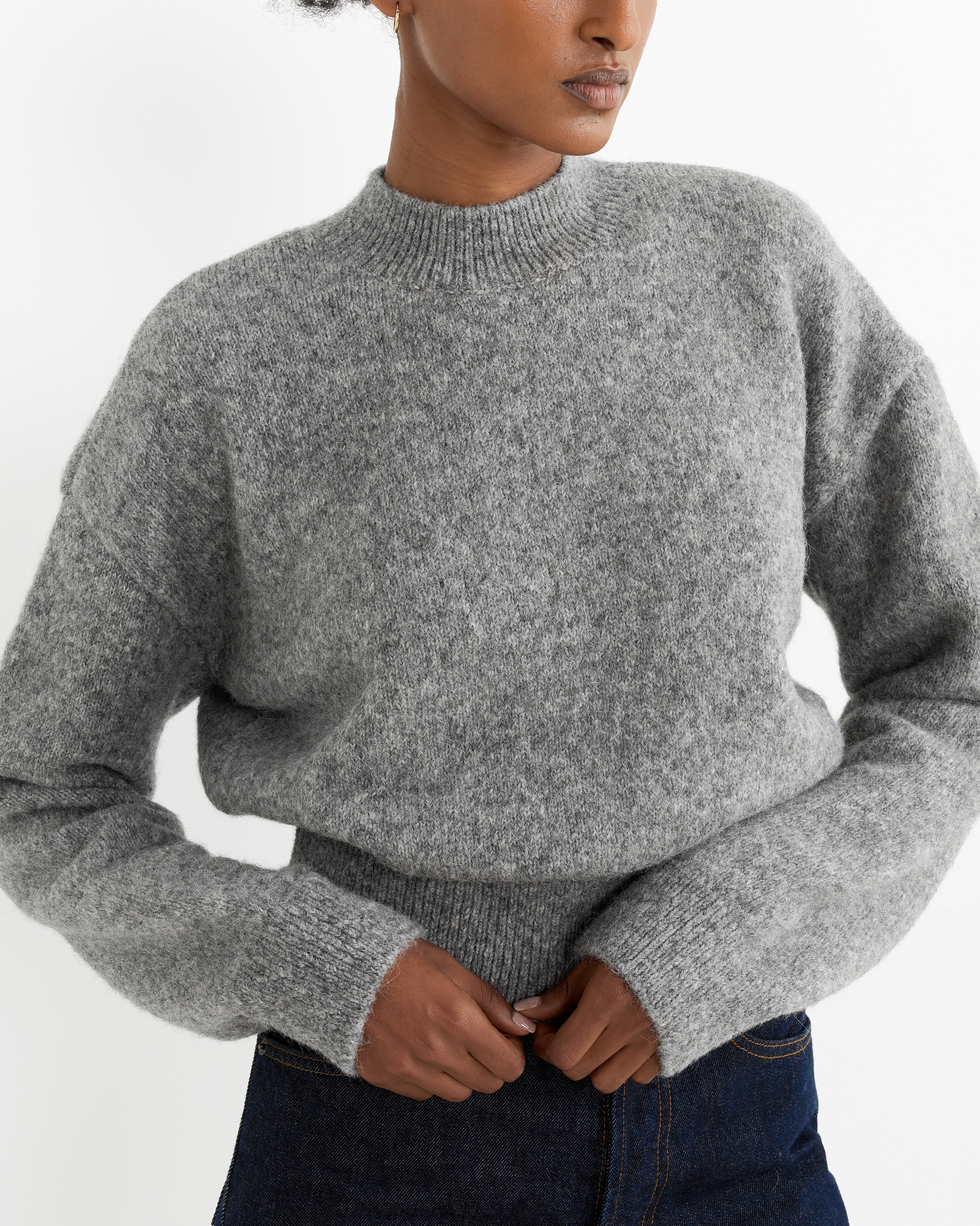 La Maille Sweater in Grey - Image 4