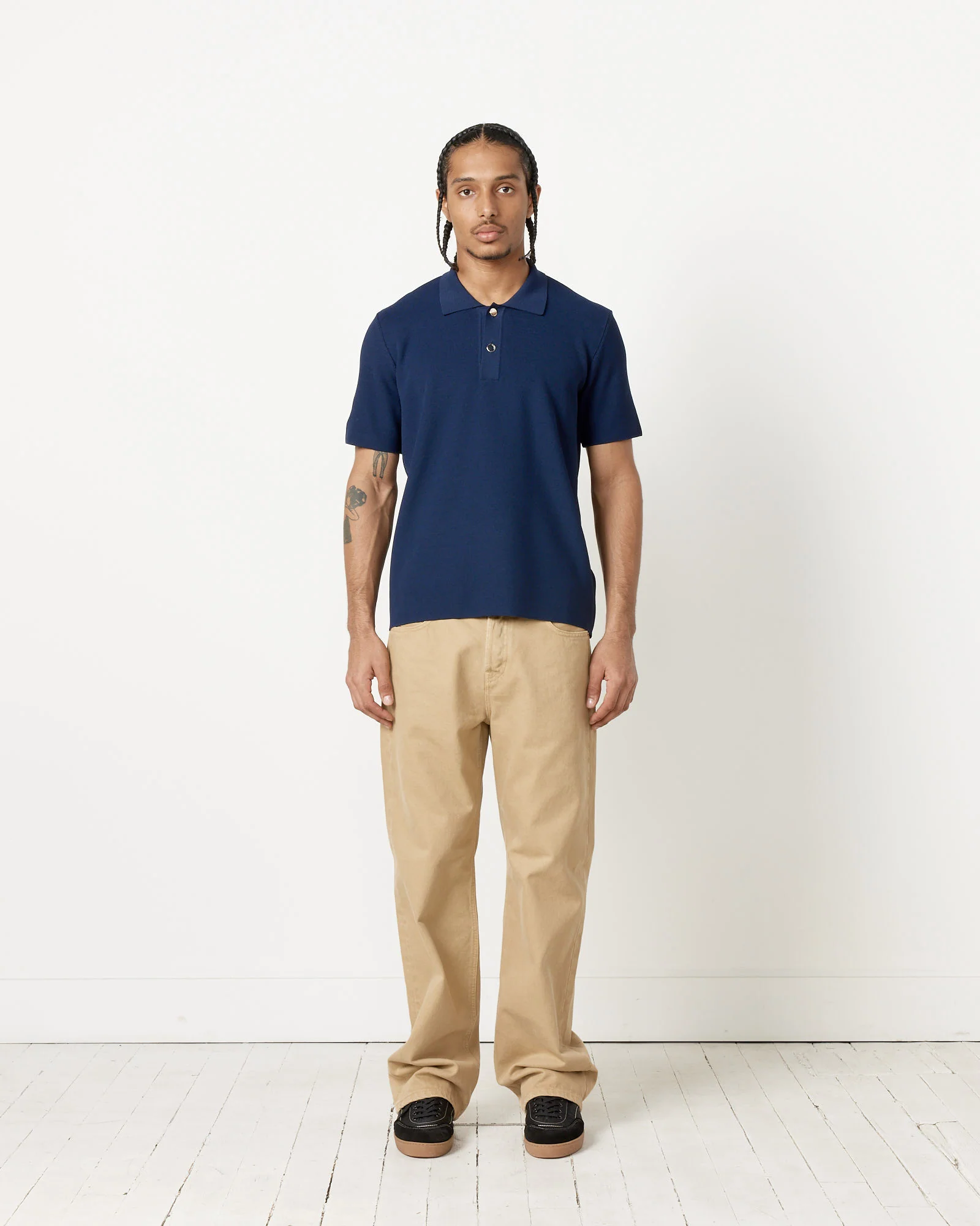 Le Maille Polo in Dark Navy - Image 2
