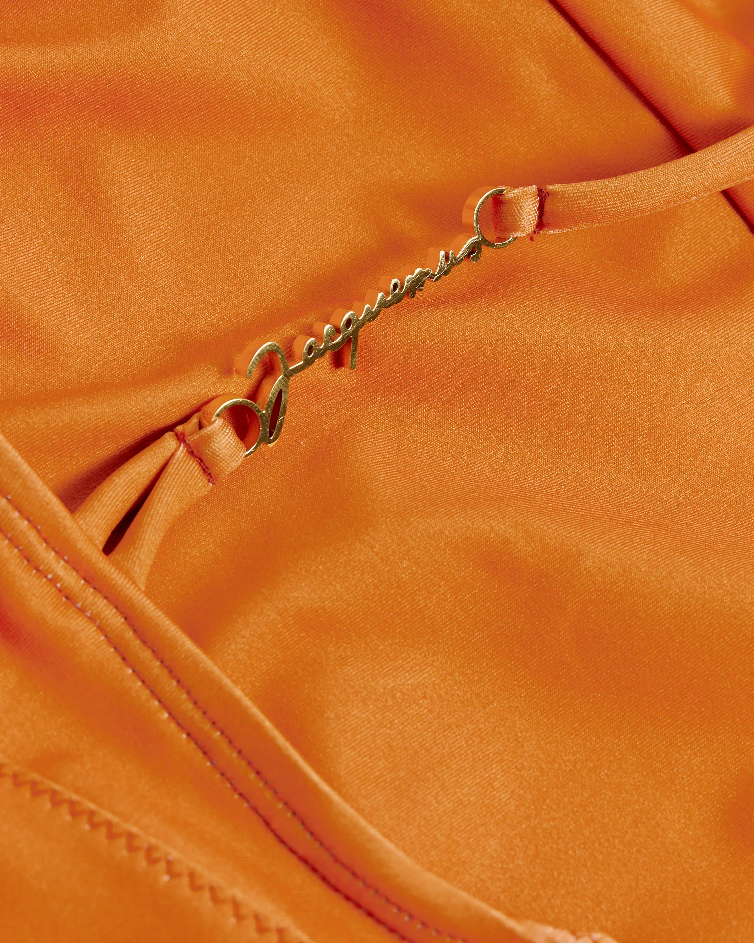 Le Maillot Signature One Piece in Arty Leaf Orange - Image 6