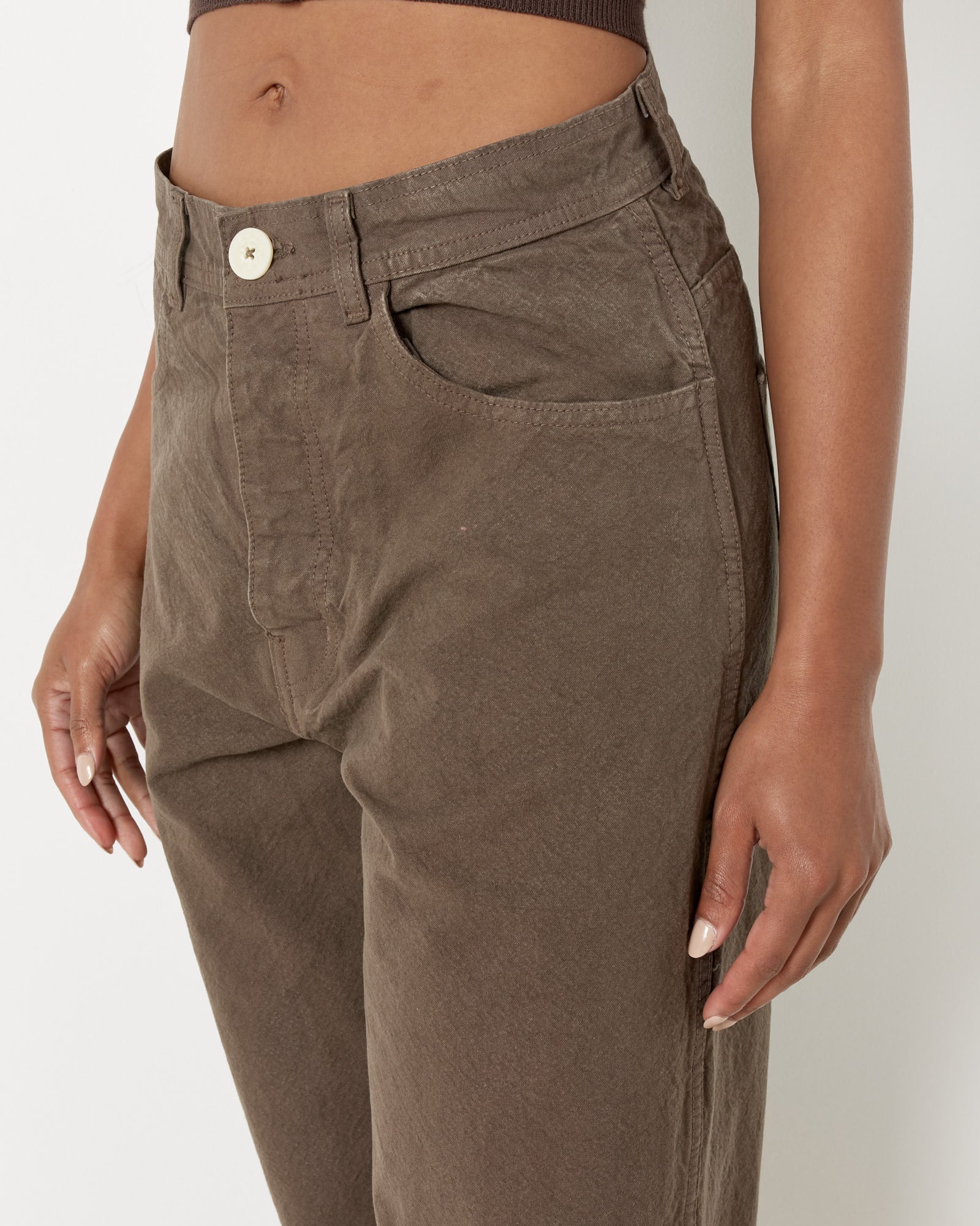 California Wide Pant in Mushroom - Image 3