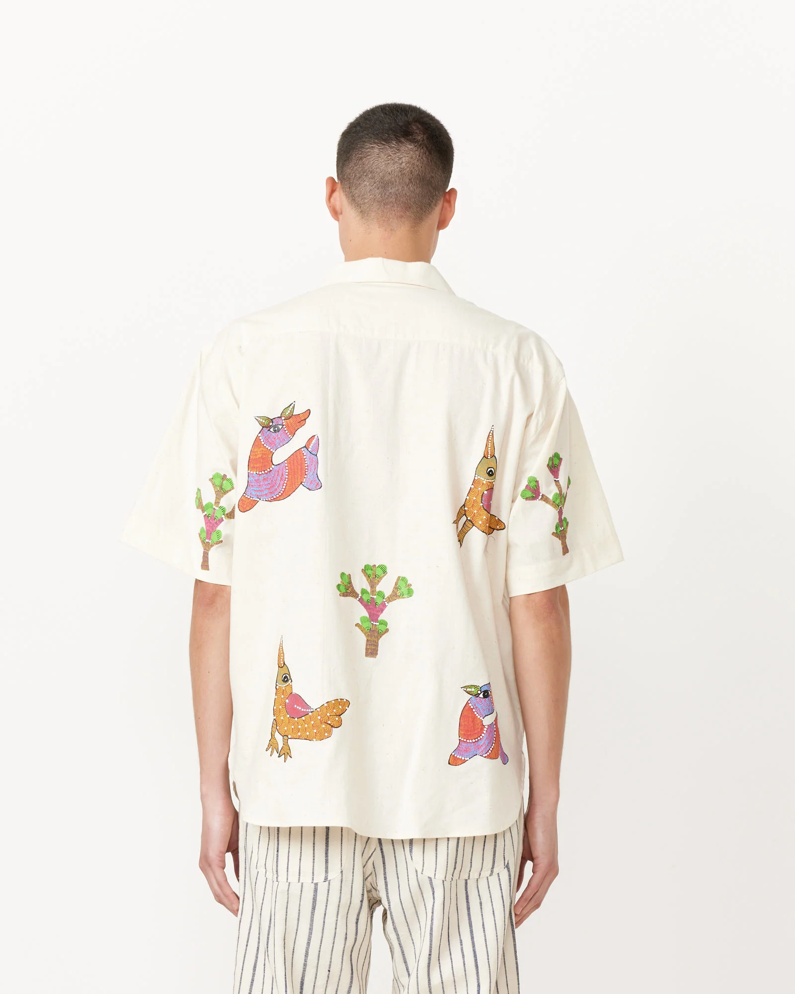 Gond Painting Ronen Shirt in Natural - Image 5